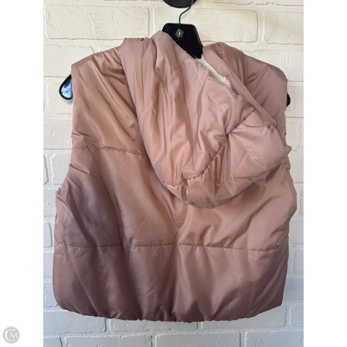 Vest Puffer & Quilted By No Comment In Tan & White, Size: S