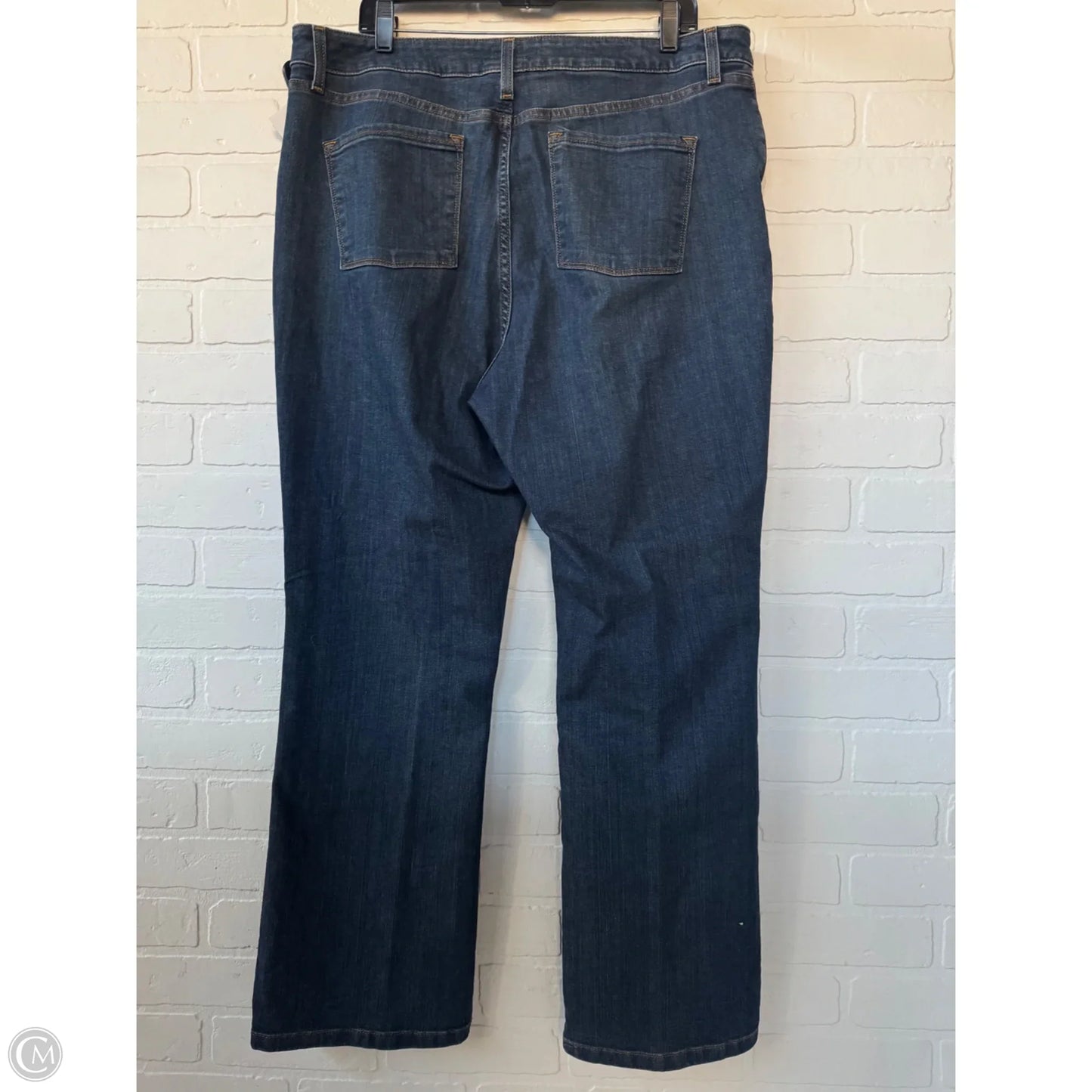 Jeans Straight By L.l. Bean In Blue Denim, Size: 18