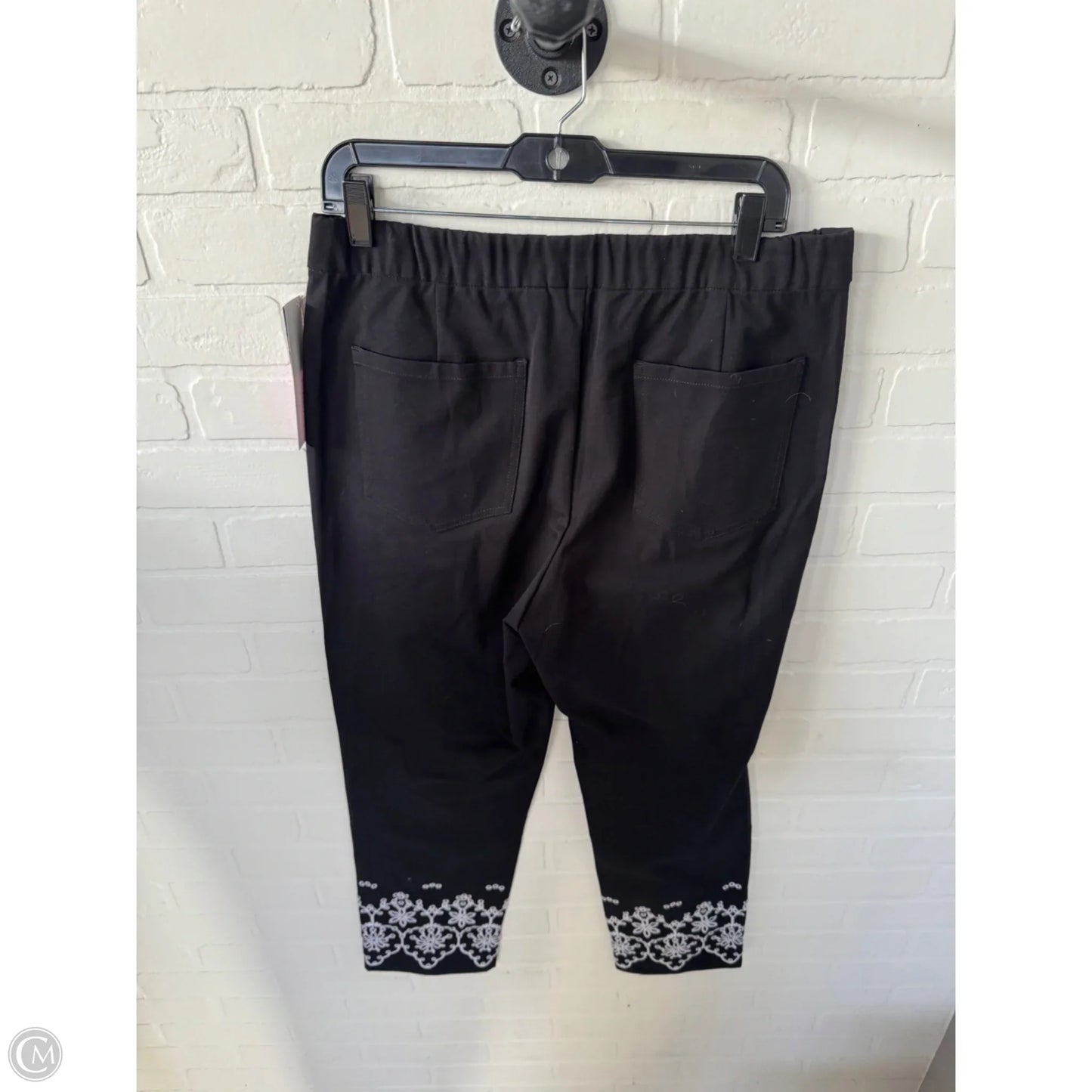 Pants Dress By Isaac Mizrahi Live Qvc In Black & White, Size: 14