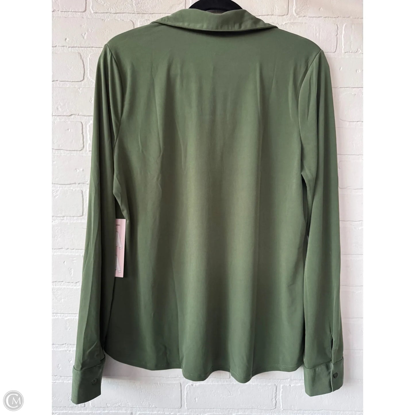 Top Long Sleeve By Jules & Leopold In Green, Size: L