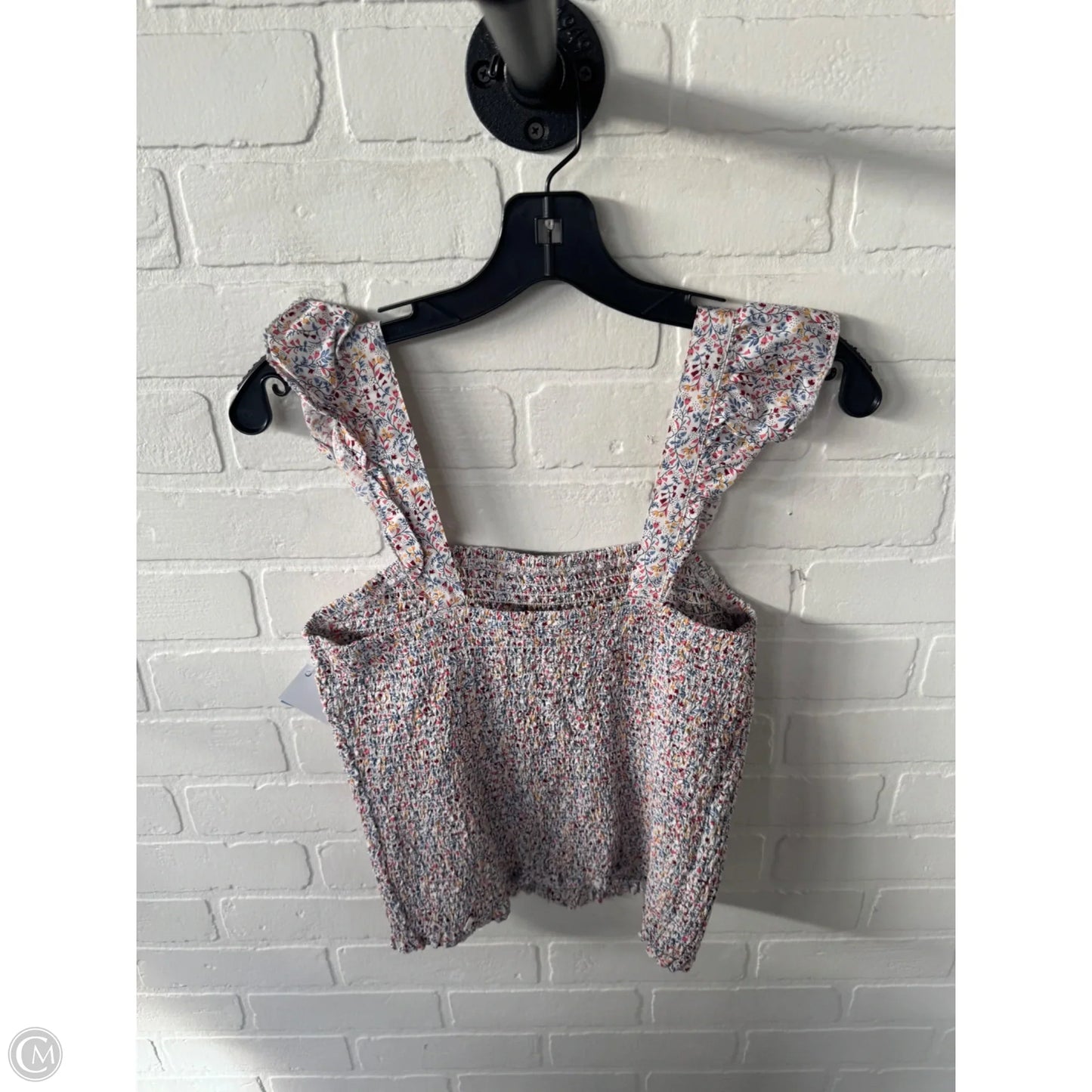 Top Sleeveless By Old Navy In Blue & White, Size: M