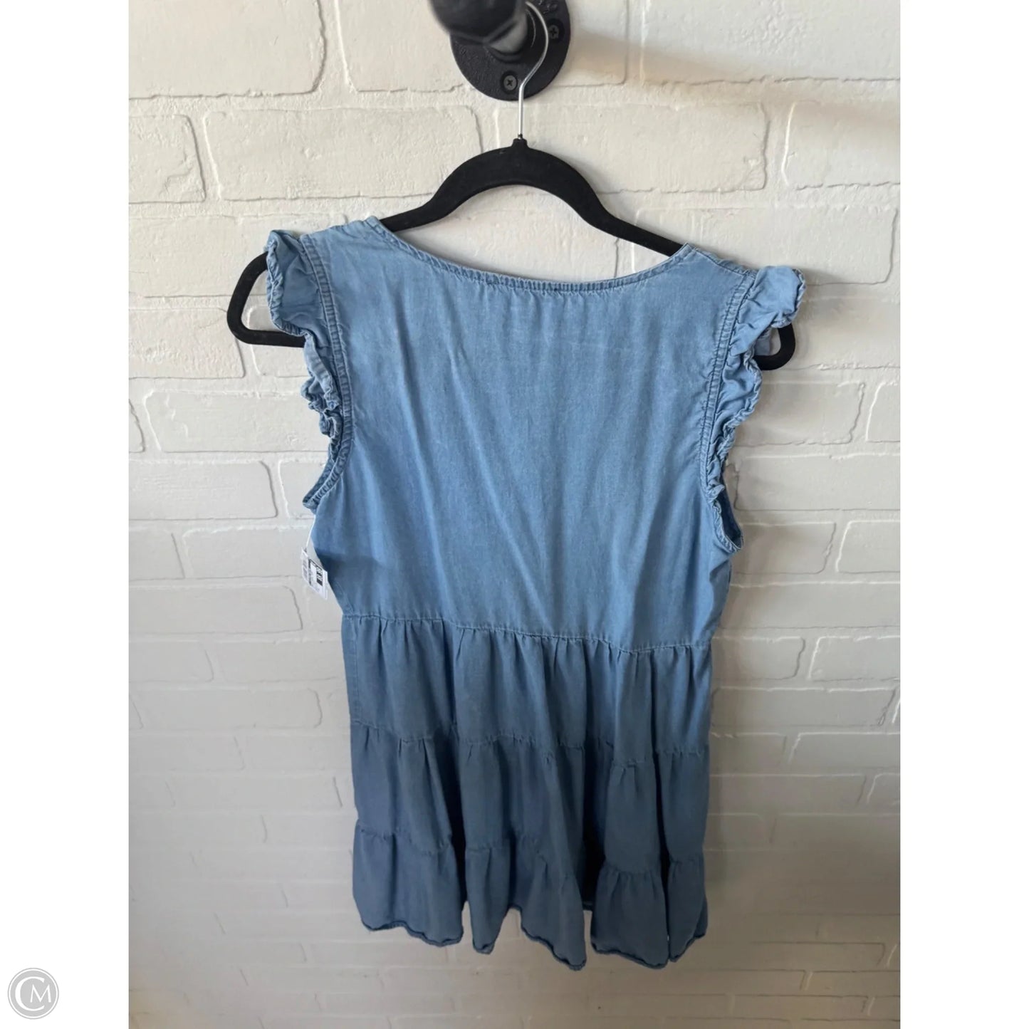 Dress Casual Short By Clothes Mentor In Blue Denim, Size: M