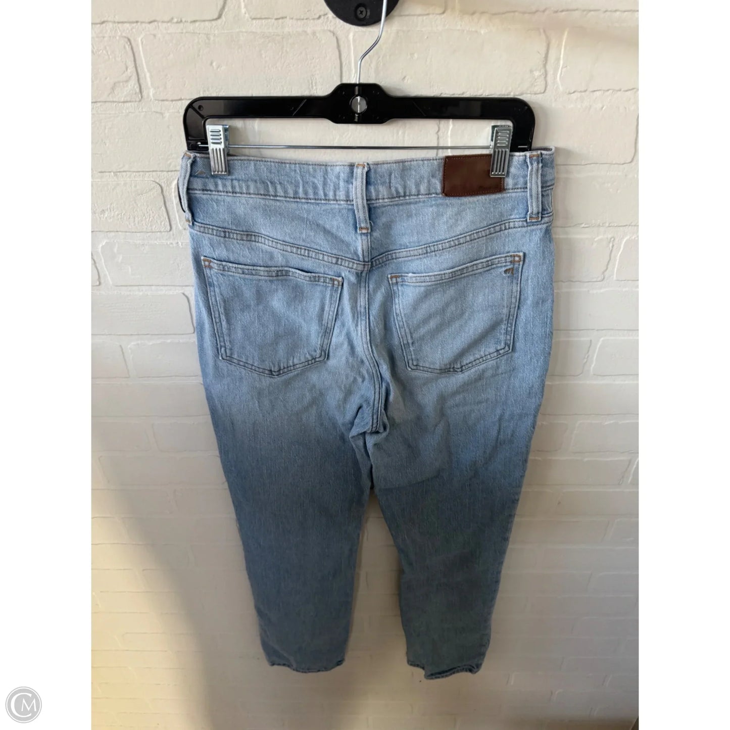Jeans Straight By Madewell In Blue Denim, Size: 4