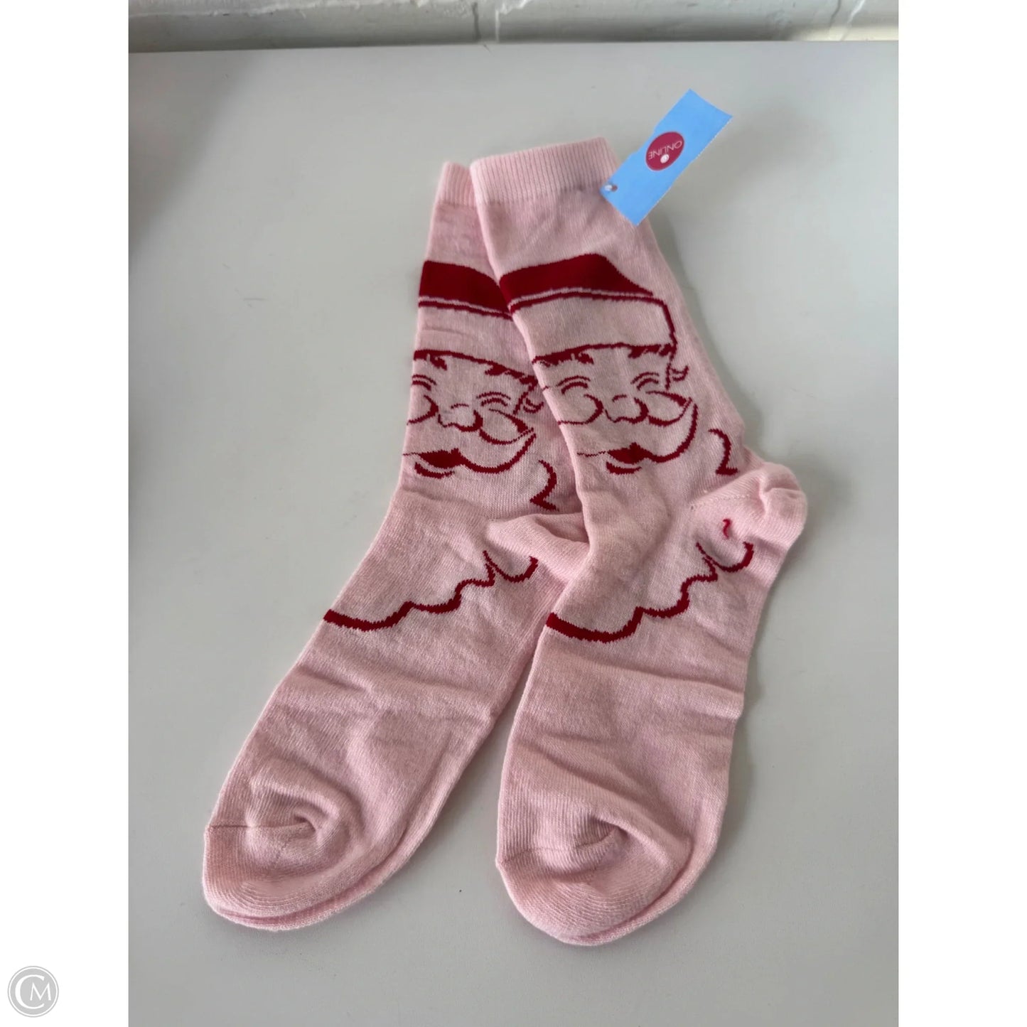 Socks By Clothes Mentor In Red & White, Size: 0