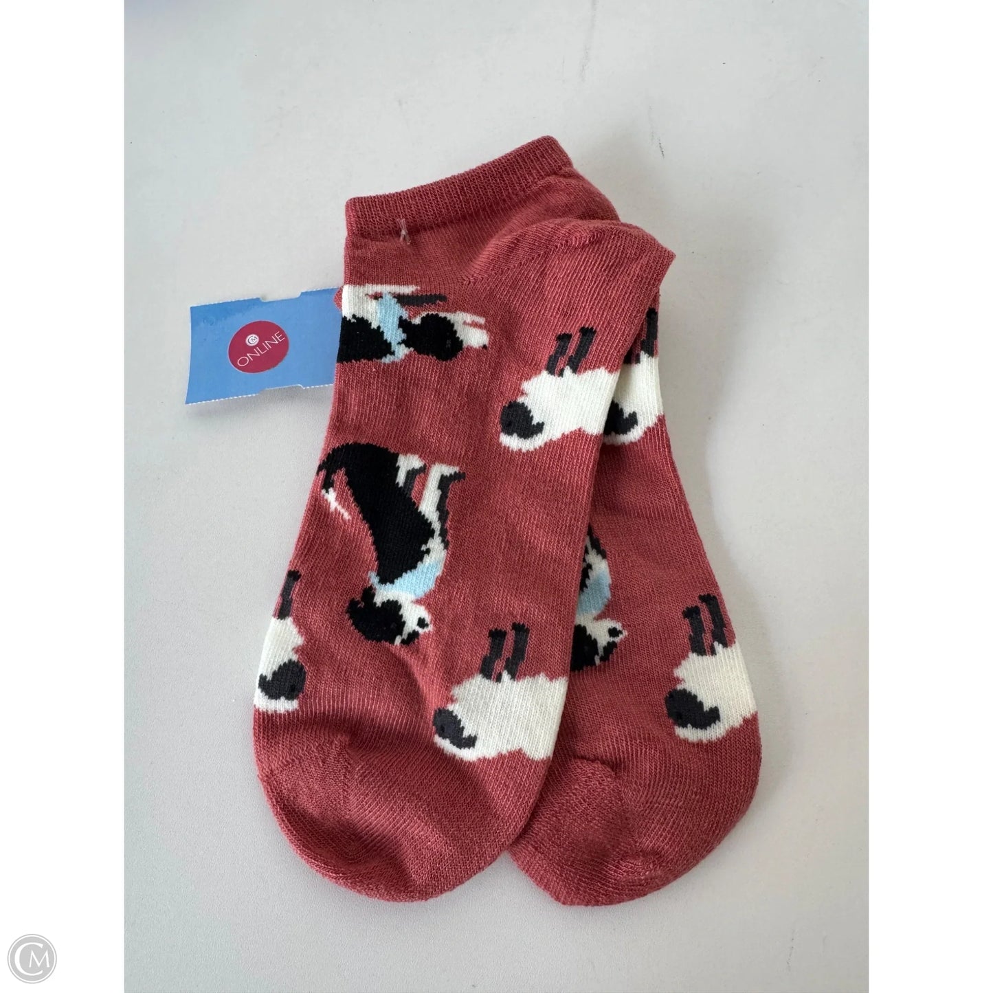 Socks By Clothes Mentor In Black & Orange, Size: 0