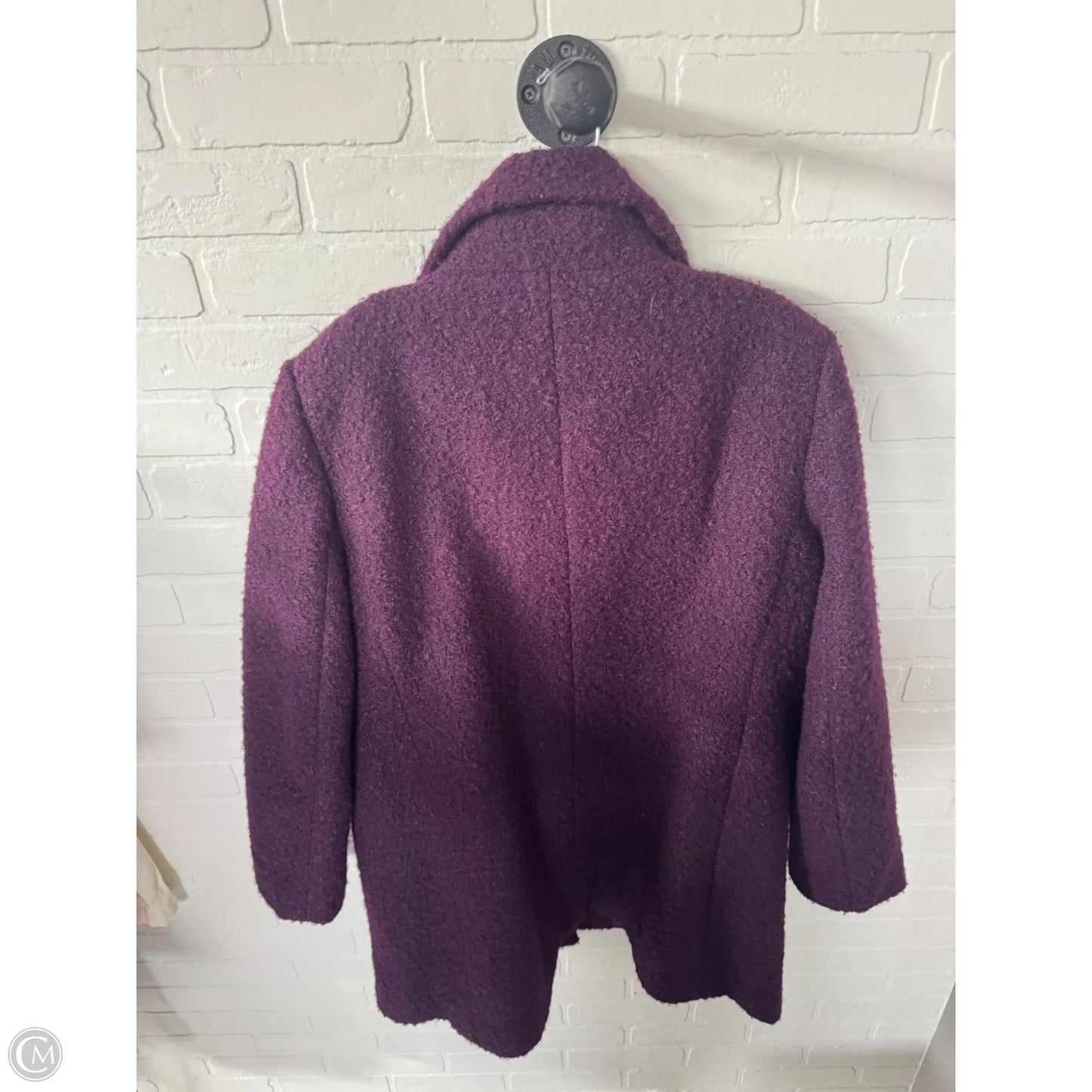 Coat Peacoat By Loft In Purple, Size: Xl