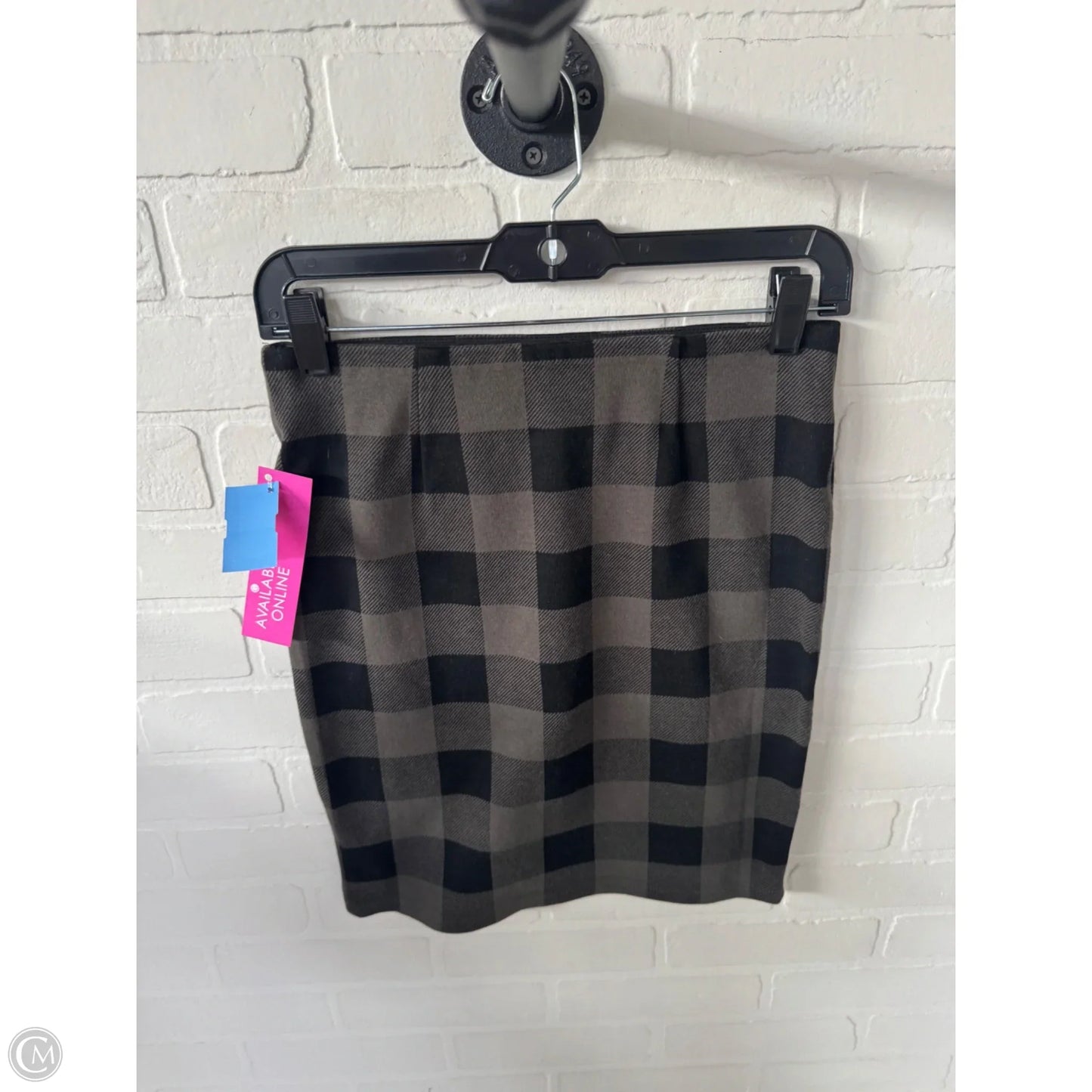 Skirt Mini & Short By Loft In Black & Grey, Size: 0