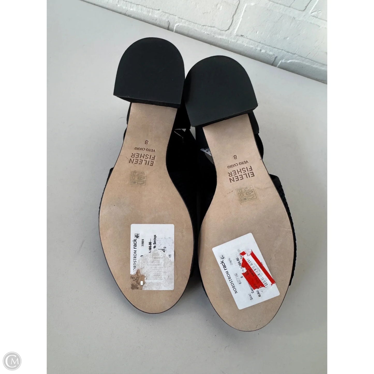 Sandals Heels Block By Eileen Fisher In Black, Size: 8