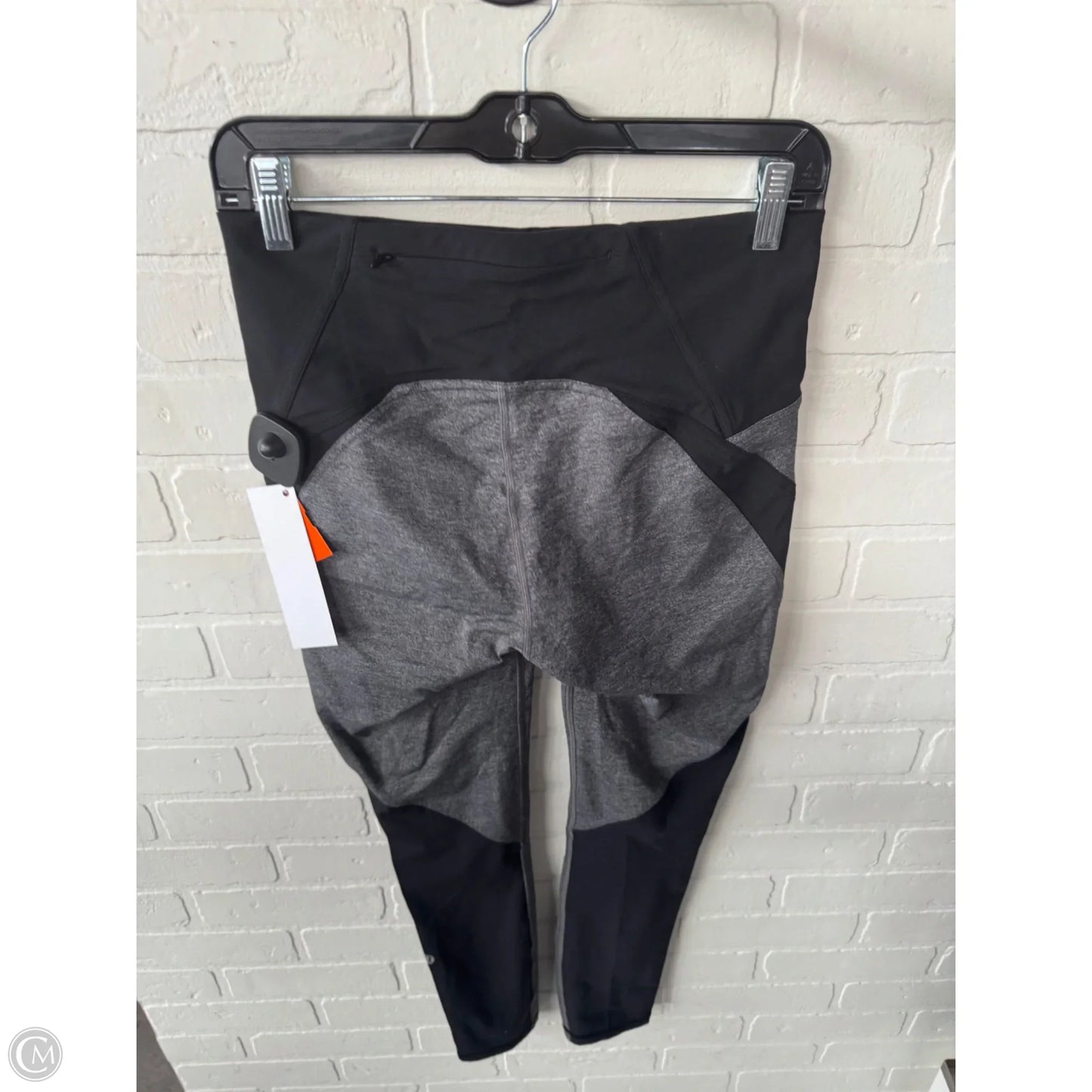 Athletic Leggings By Lululemon In Black & Grey, Size: 8