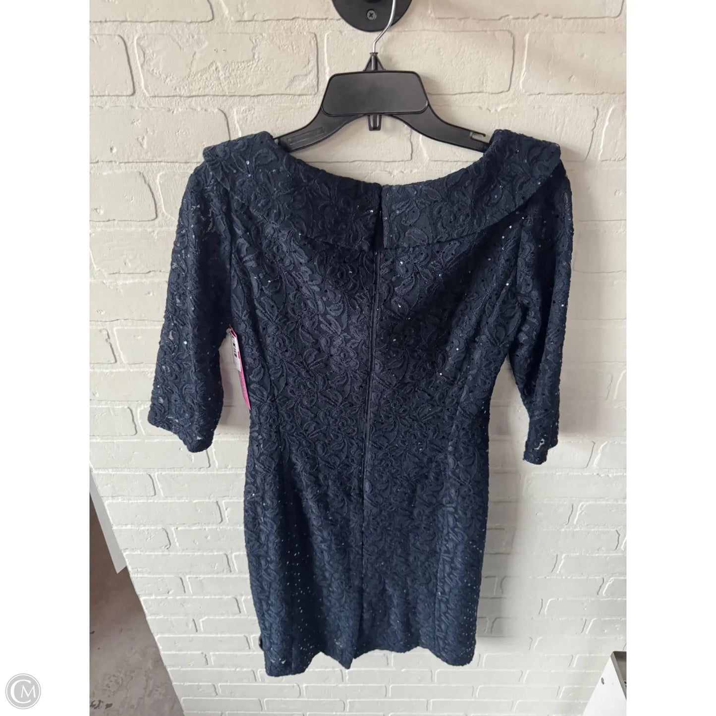 Dress Party Midi By Tahari By Arthur Levine In Navy, Size: M