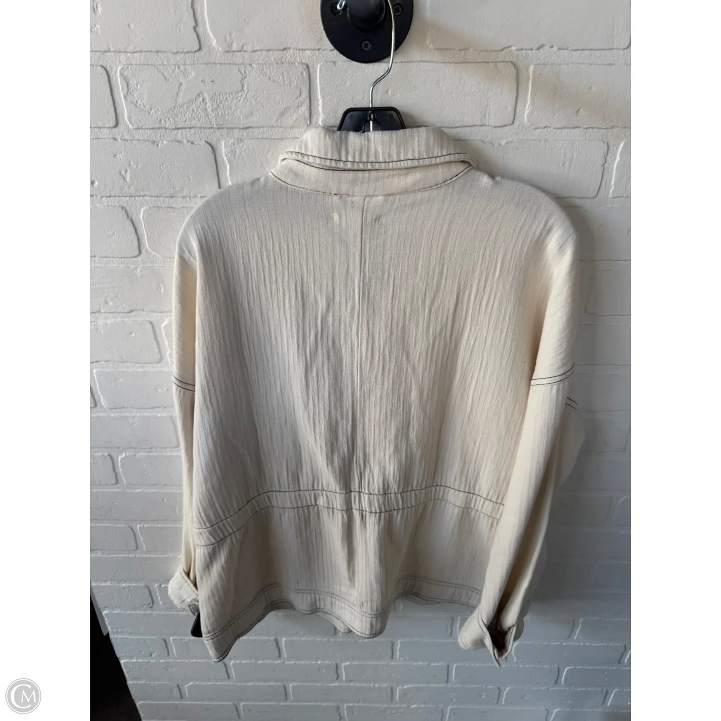 Jacket Shirt By Maurices In Cream, Size: Xl