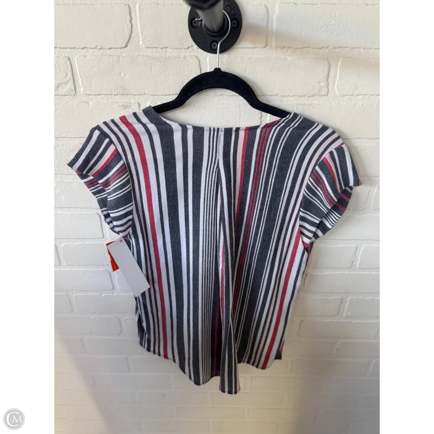 Top Sleeveless By Liz Claiborne In Black & Red, Size: Xs