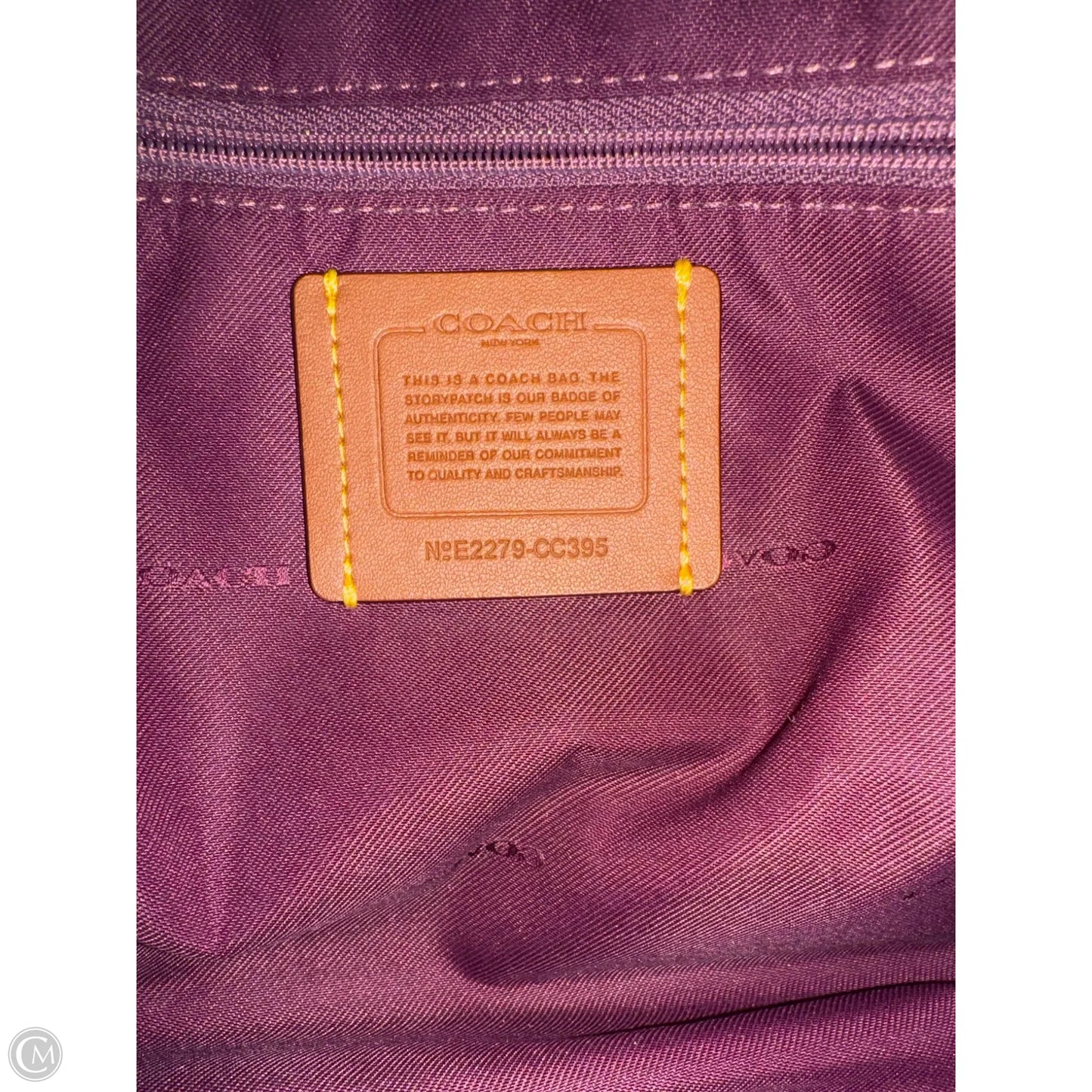 Handbag Designer By Coach, Size: Large