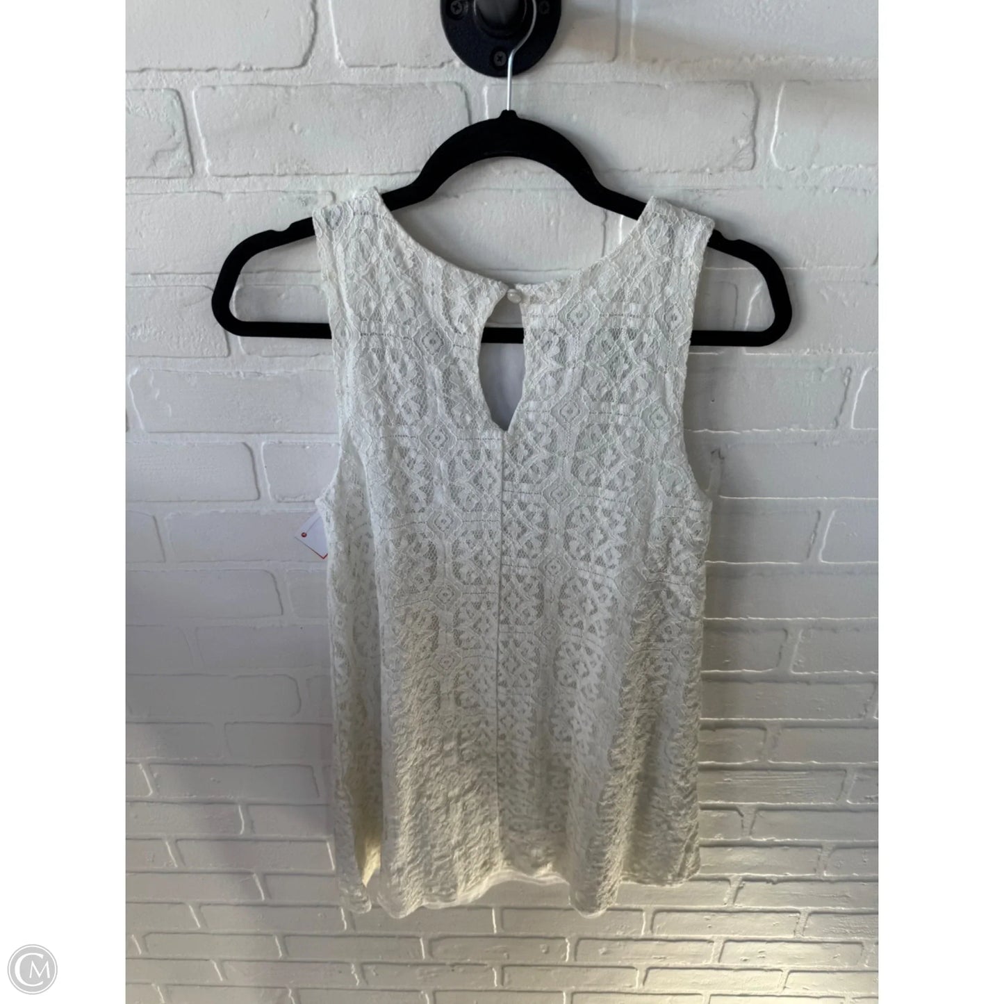 Dress Casual Short By Miami In Cream & Pink, Size: Xs