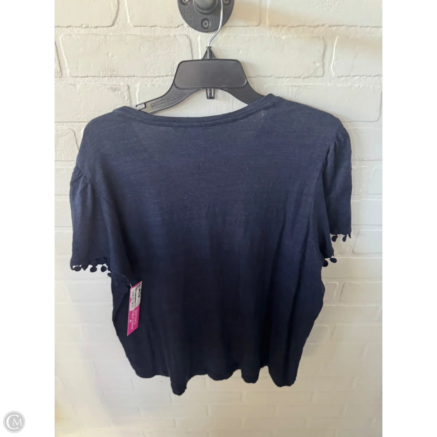 Top Short Sleeve By Chicos In Navy, Size: Xl