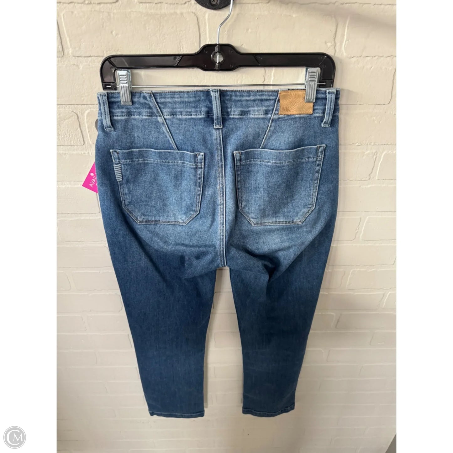 Jeans Straight By Paige In Blue Denim, Size: 4