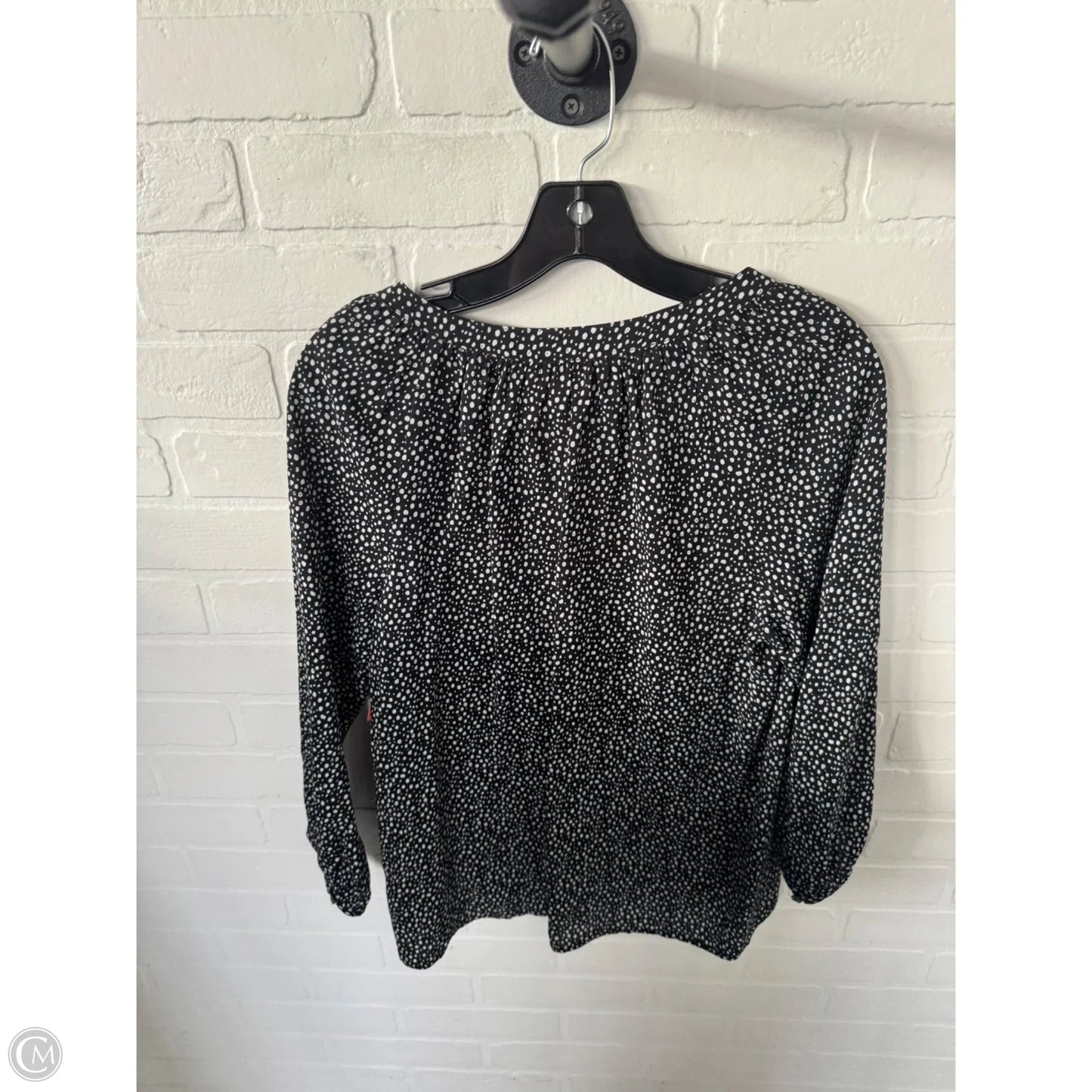 Top 3/4 Sleeve By Velvet In Black & White, Size: S