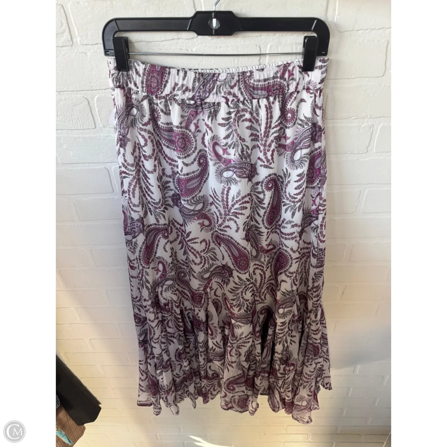 Skirt Maxi By Loft In Purple & White, Size: 4