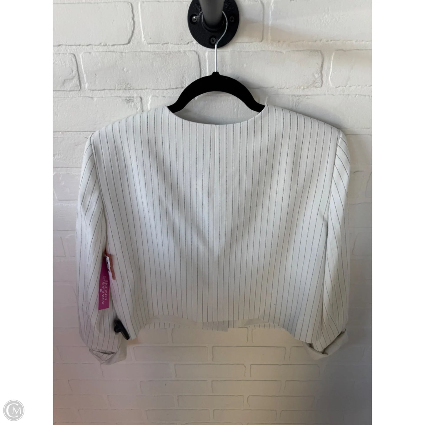 Blazer By Ann Taylor In Blue & White, Size: M