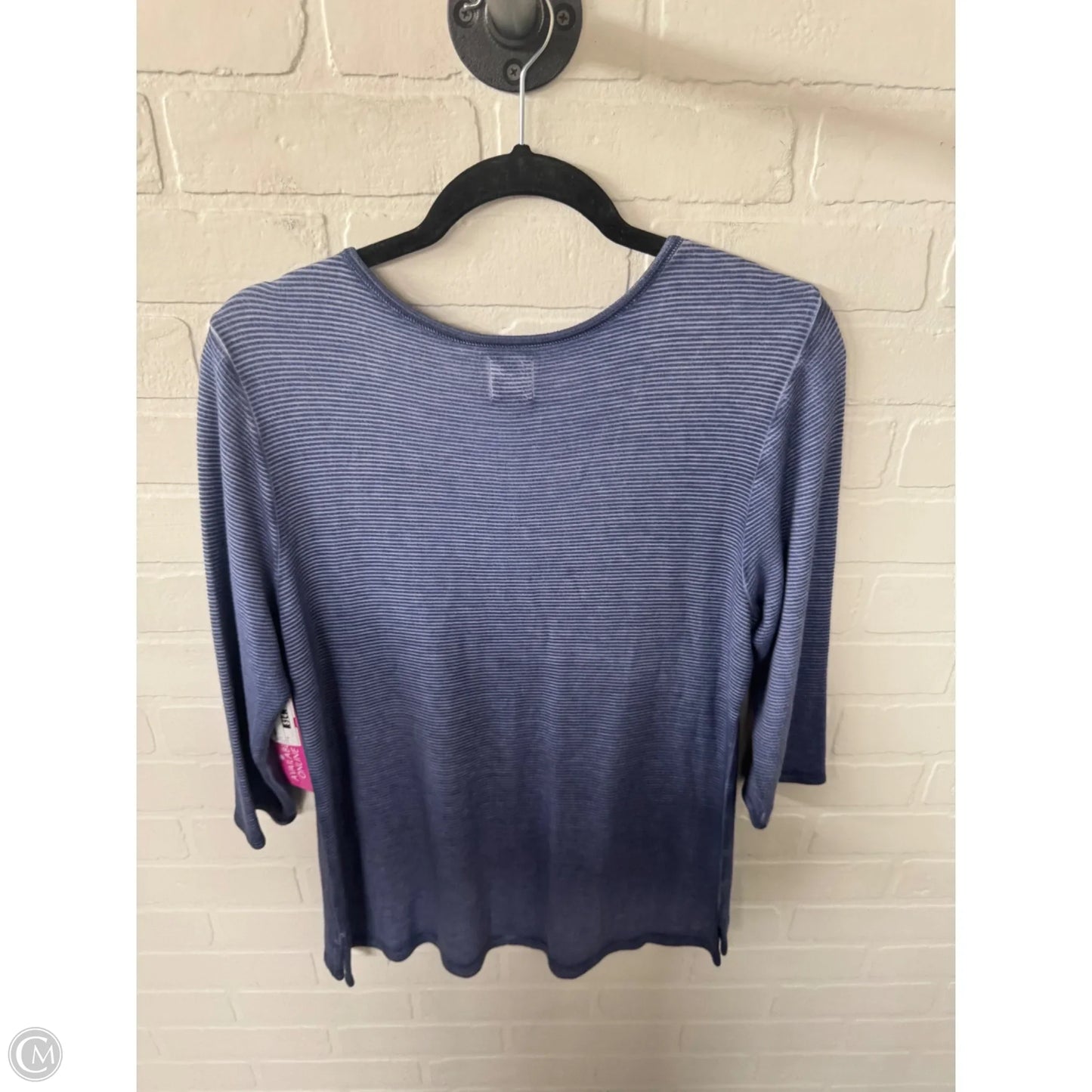 Top Long Sleeve By Nic + Zoe In Blue, Size: M