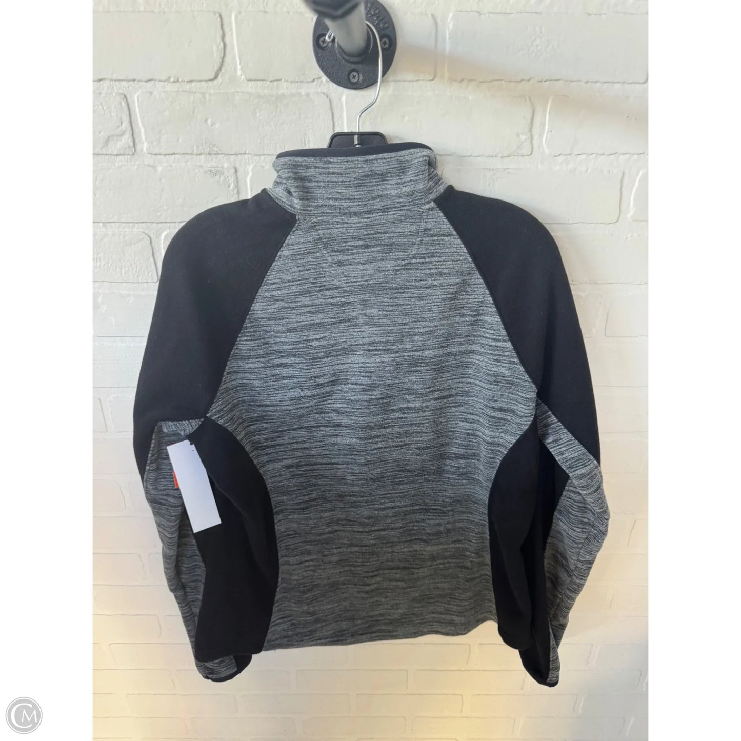 Sweatshirt Crewneck By Tek Gear In Black & White, Size: L