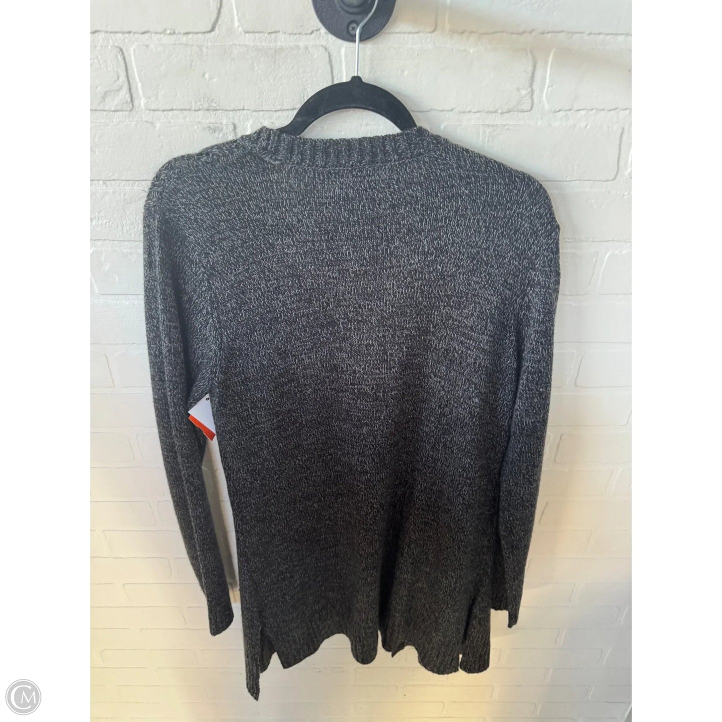 Sweater Cardigan By Karen Scott In Grey, Size: L