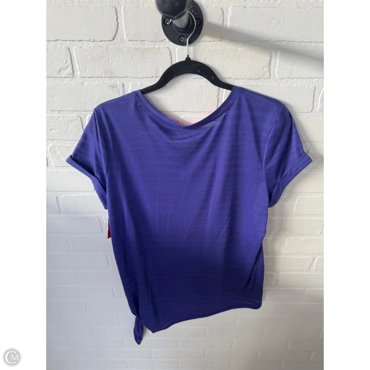 Athletic Top Short Sleeve By Tek Gear In Purple, Size: L