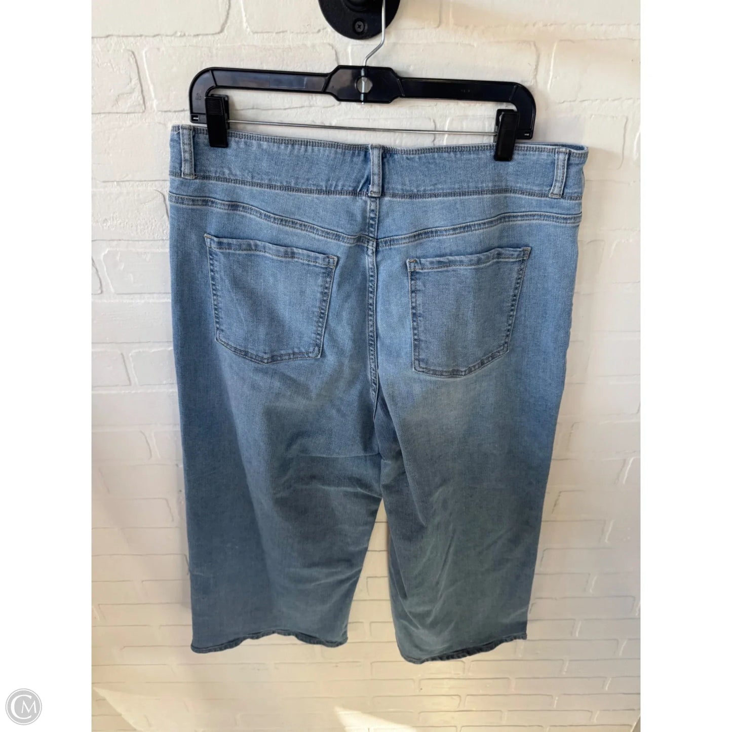 Jeans Wide Leg By Gloria Vanderbilt In Blue Denim, Size: 14