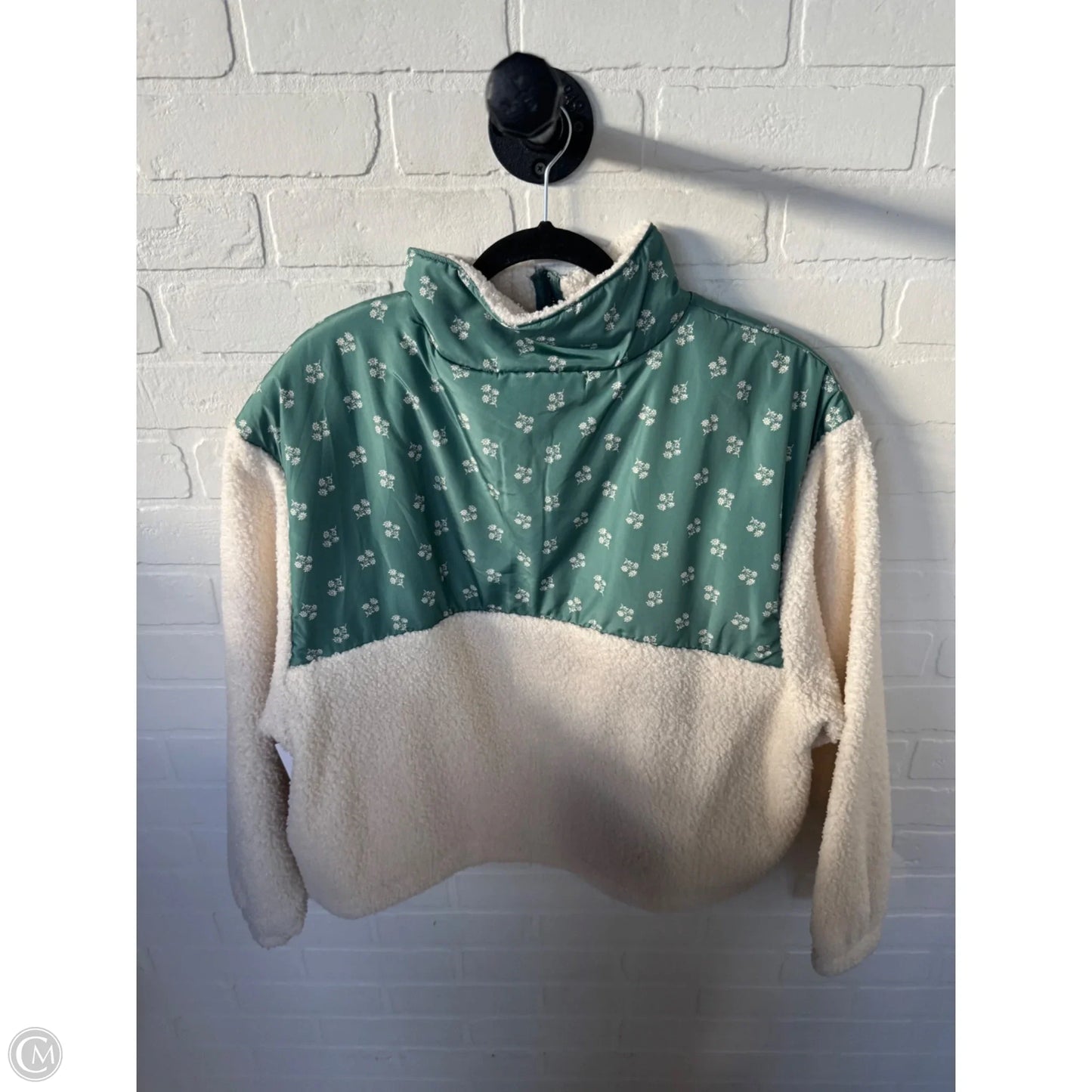 Jacket Fleece By Universal Thread In Green & White, Size: Xl