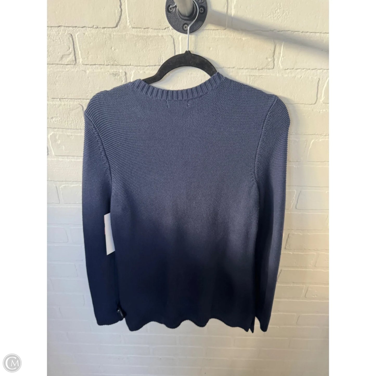 Sweater By Charter Club In Blue & Gold, Size: M