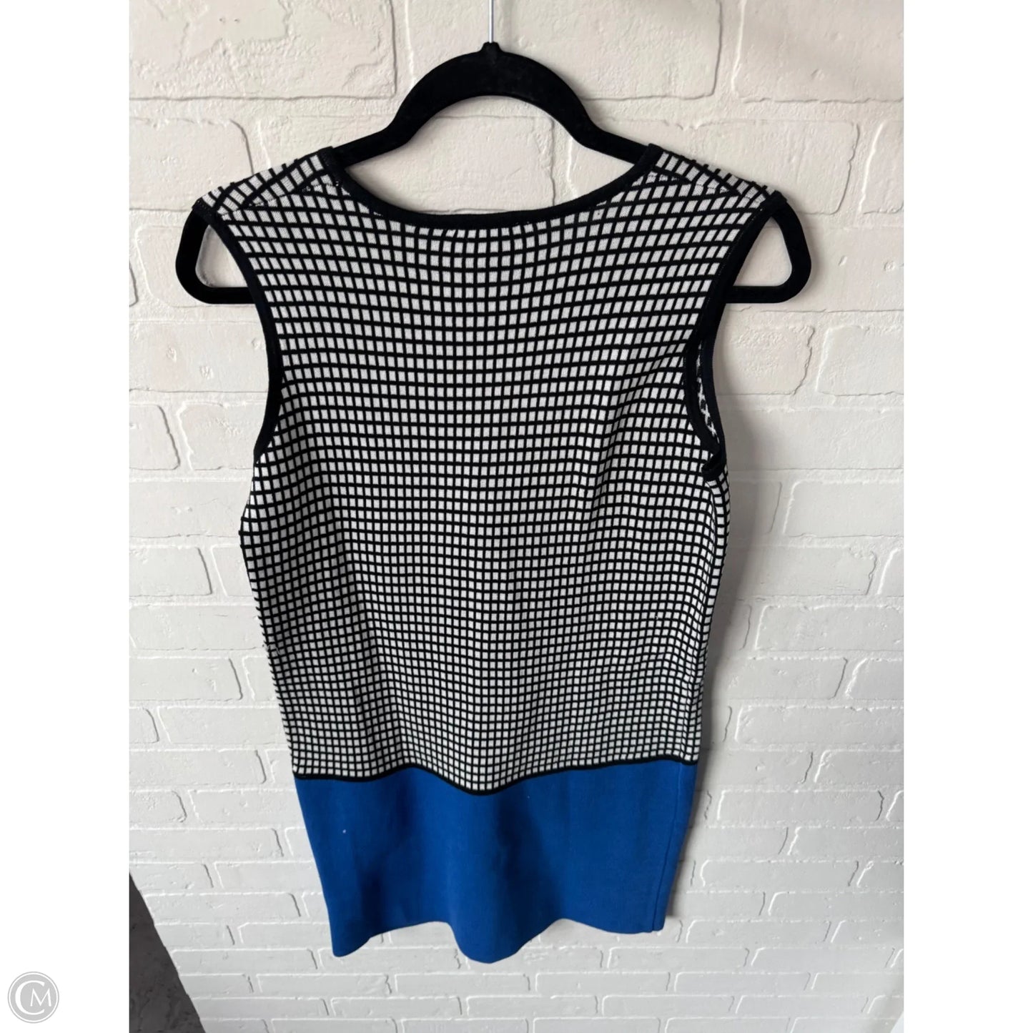 Dress Work By Joan Vass In Black & Blue, Size: M