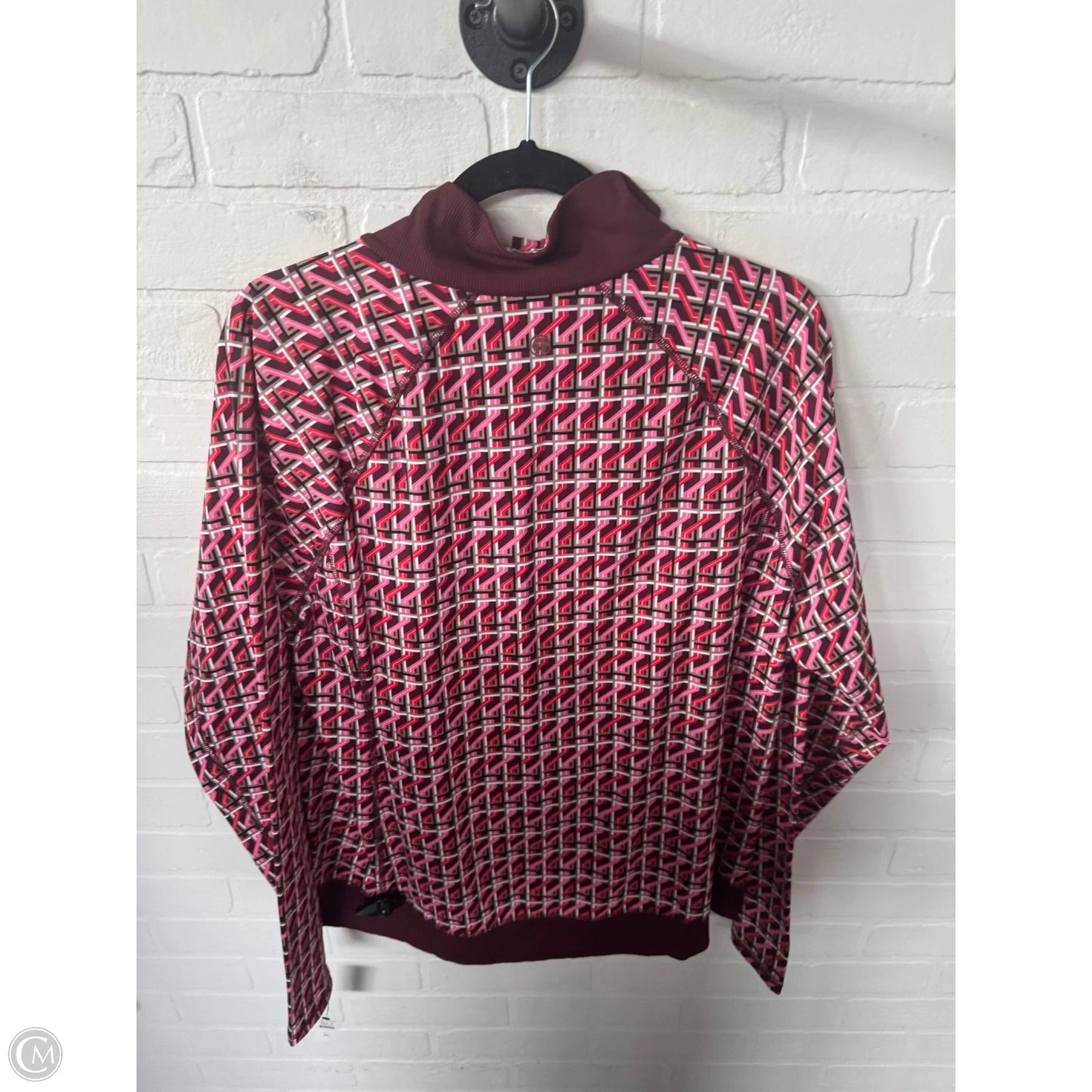 Top Long Sleeve By Talbots In Pink & Red, Size: Xl