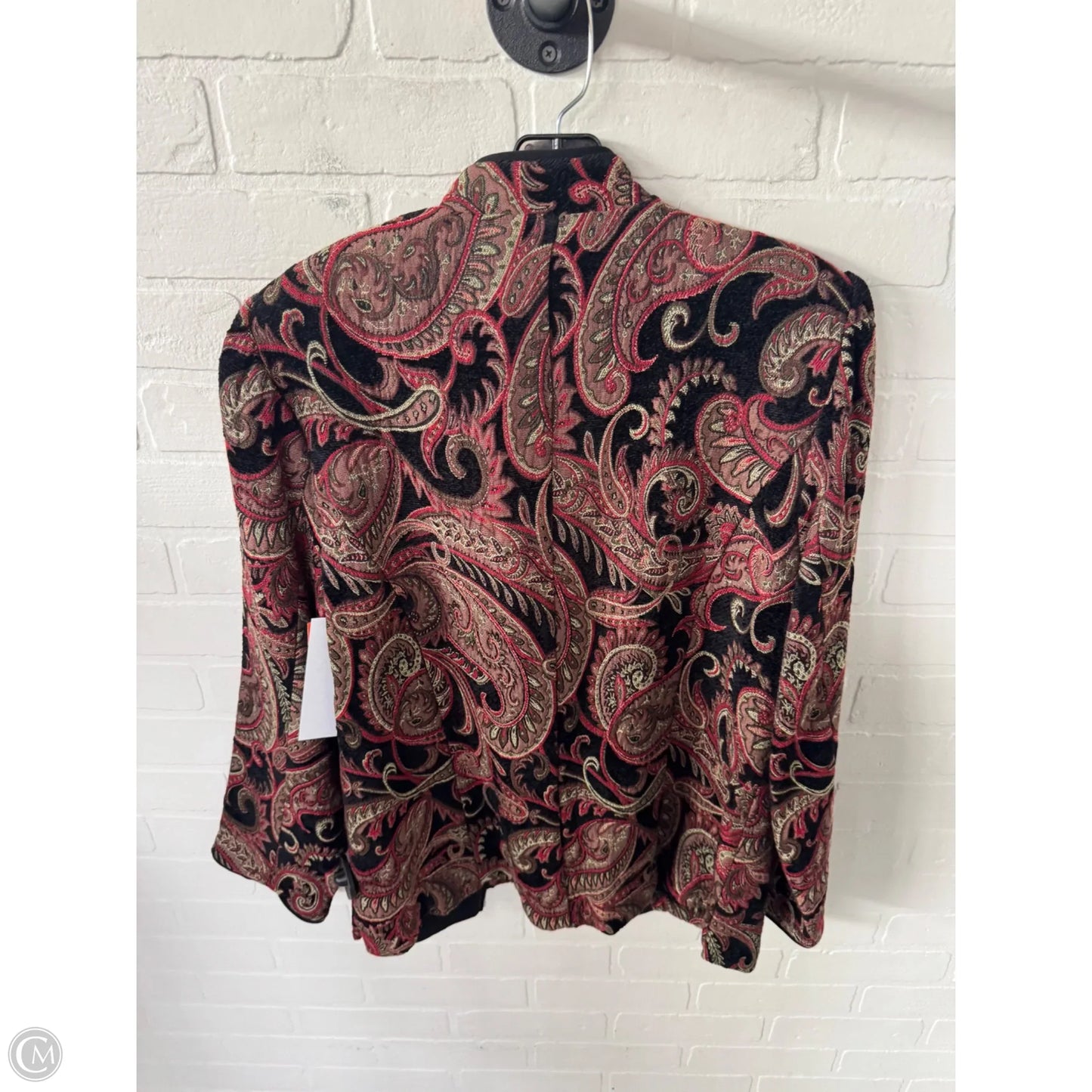 Blazer By Dressbarn In Black & Red, Size: Xl