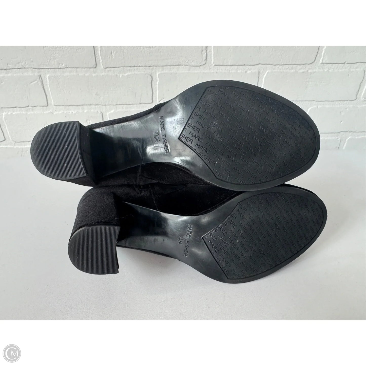Boots Ankle Heels By Marc Fisher In Black, Size: 7.5