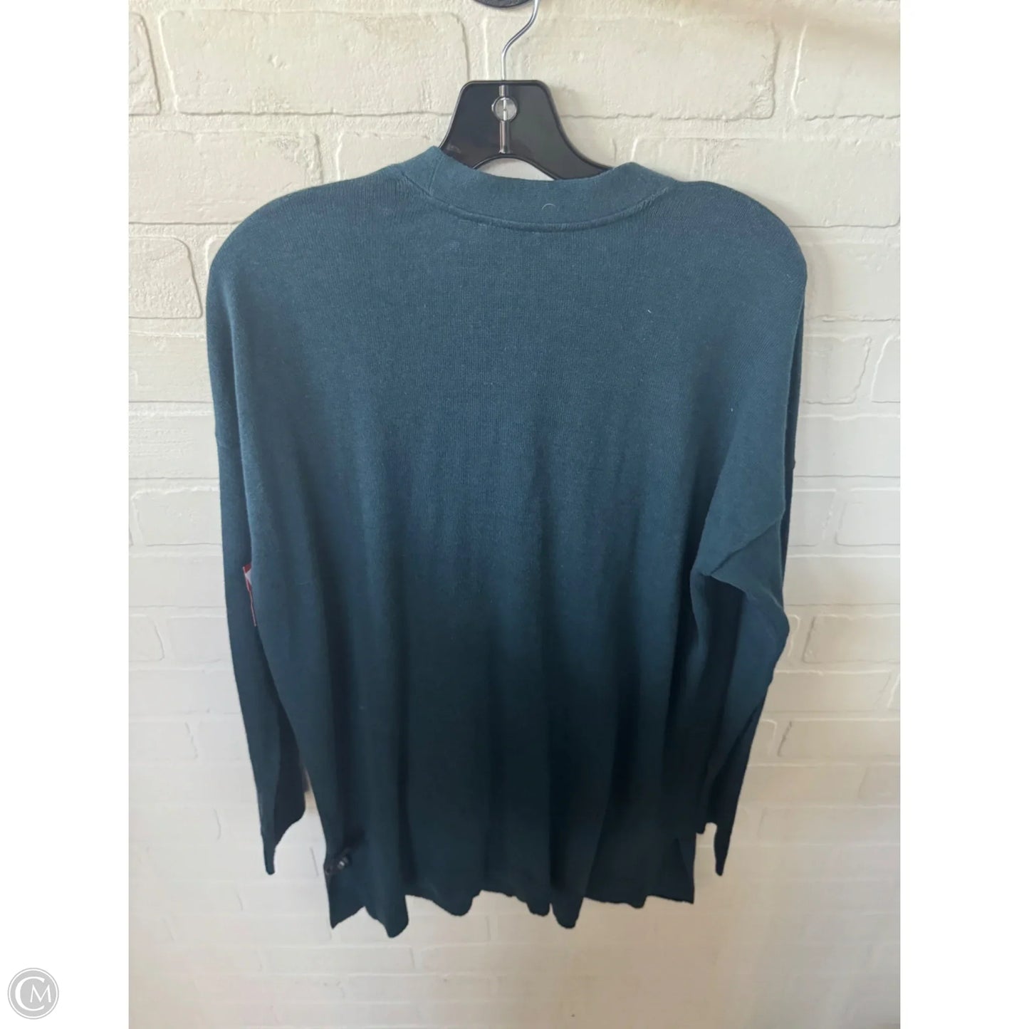 Sweater Cardigan By J. Jill In Teal, Size: M
