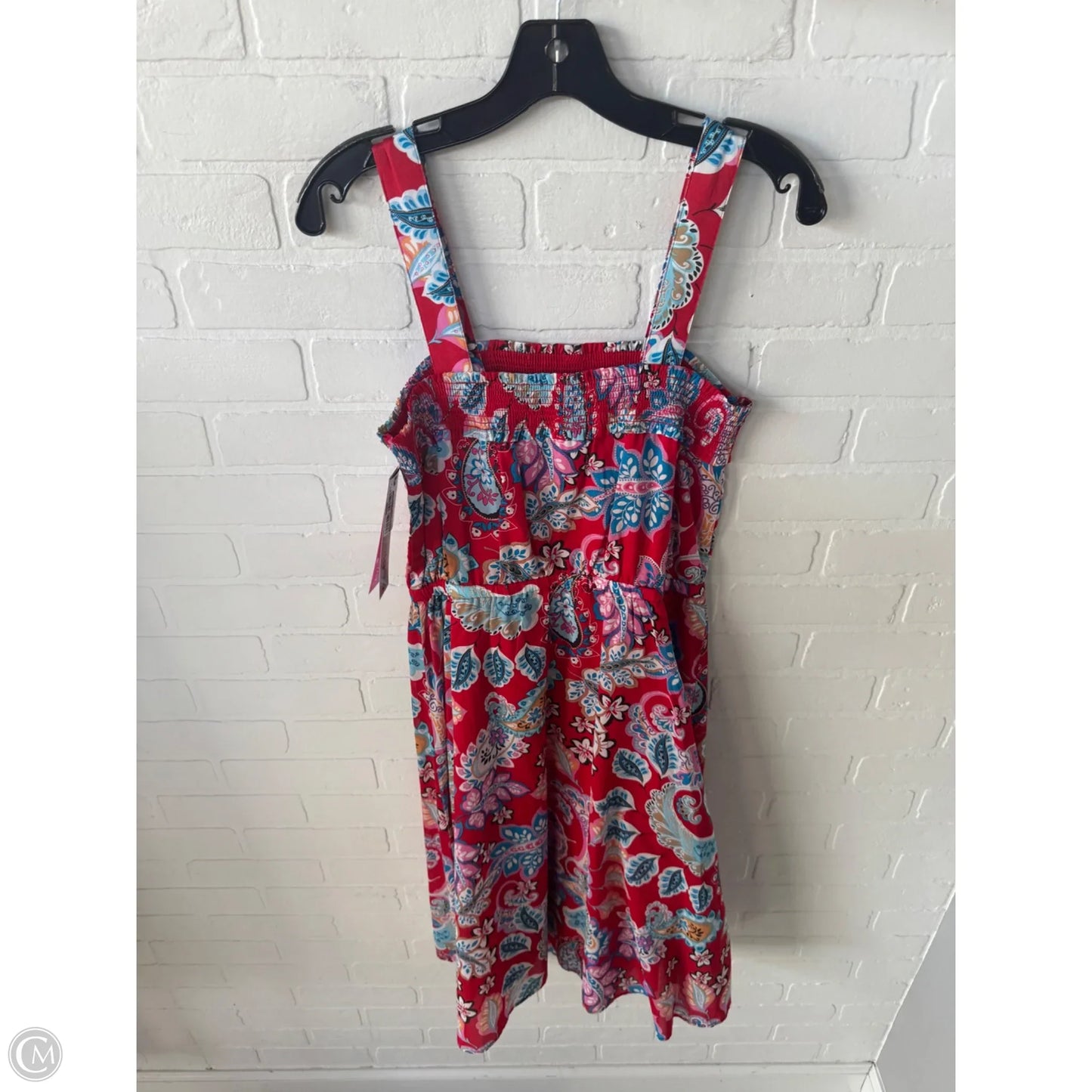 Dress Casual Midi By Talbots In Red & White, Size: Mp