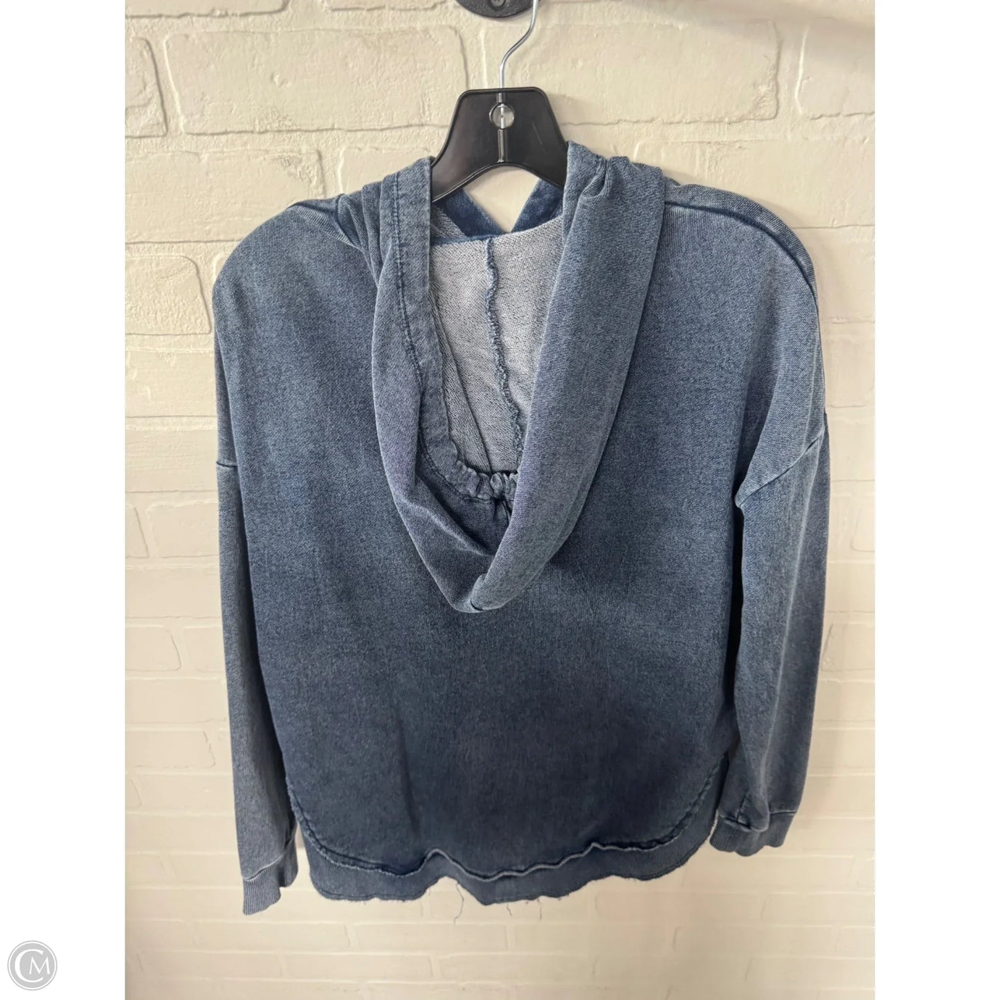 Top Long Sleeve By Z Supply In Blue Denim, Size: S