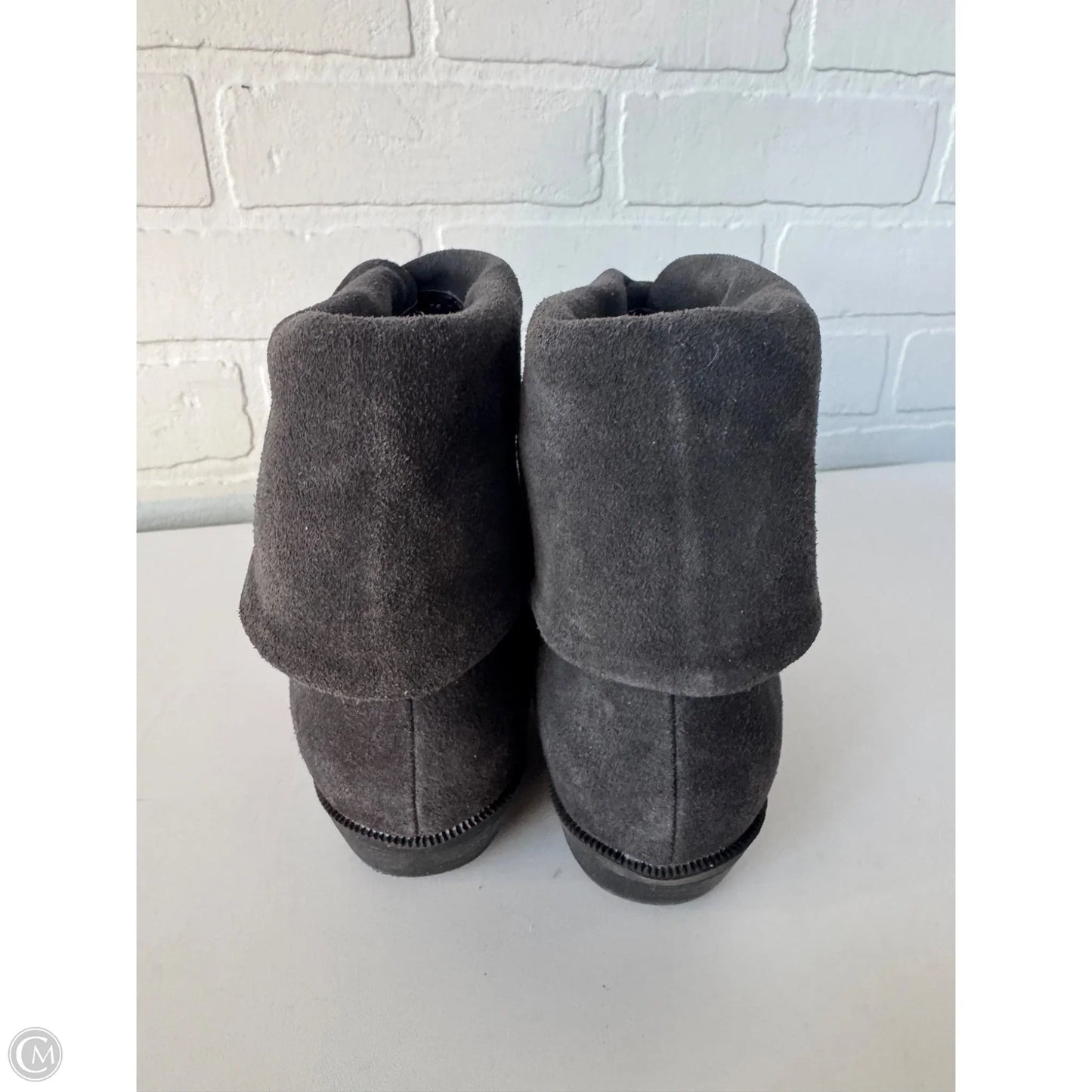 Boots Ankle Flats By Gh Bass And Co In Grey, Size: 9