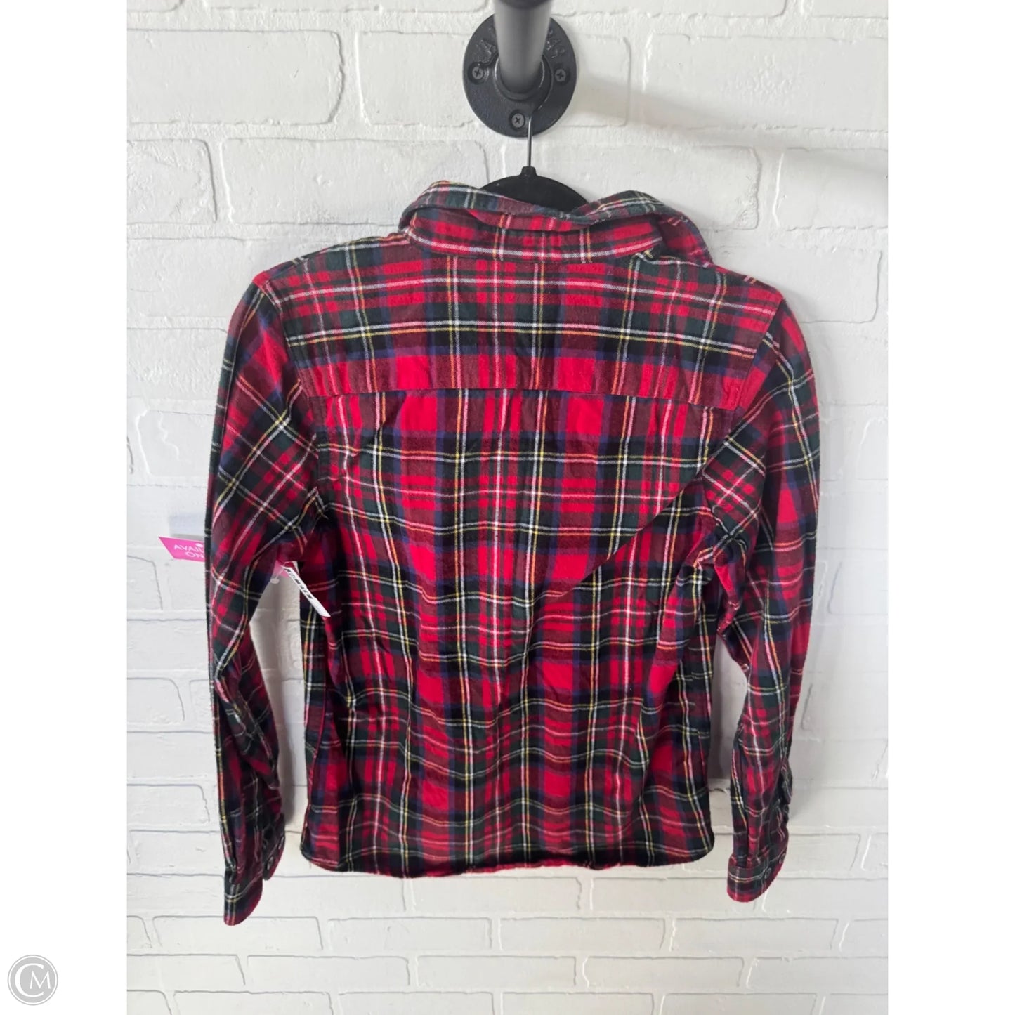 Top Long Sleeve By L.l. Bean In Red & Yellow, Size: Xs