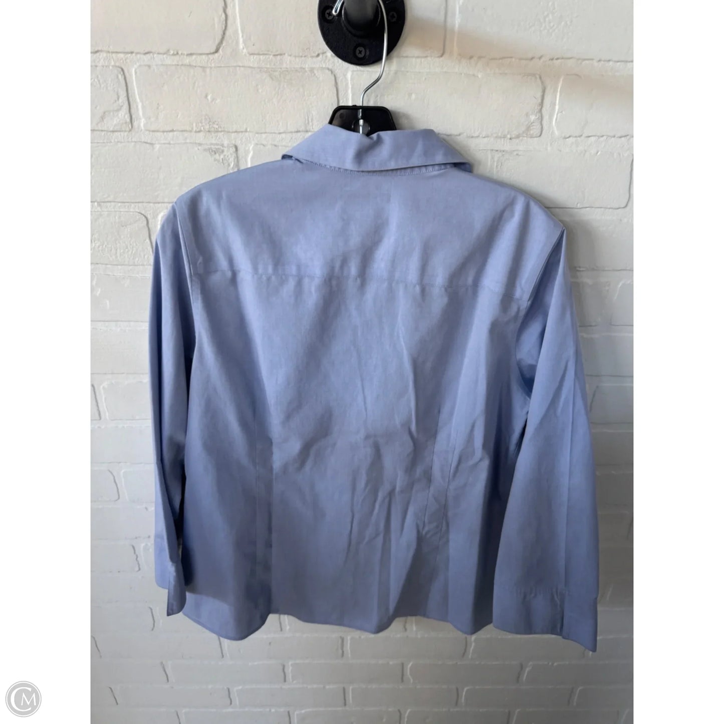 Blouse 3/4 Sleeve By Taylor In Blue, Size: M