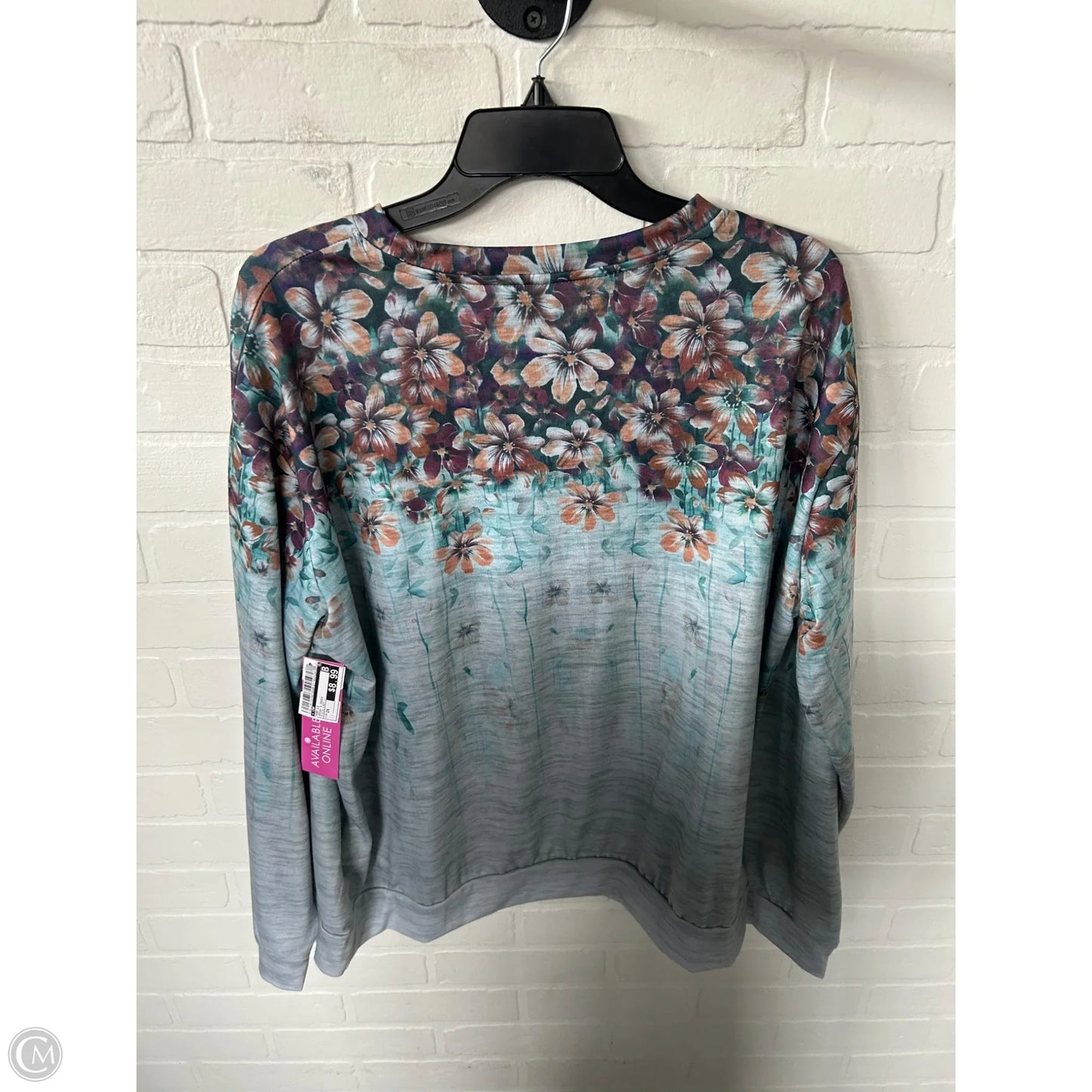 Top Long Sleeve By Cmf In Brown & Green, Size: 2x