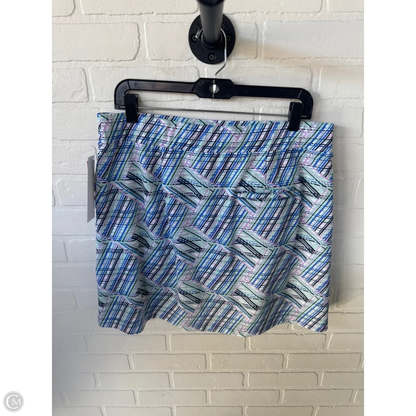Athletic Skort By Cmc In Blue & Green, Size: 16