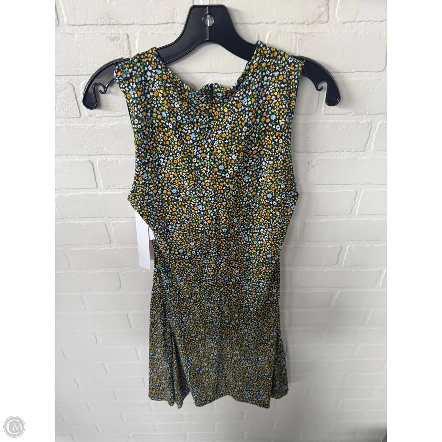 Dress Casual Short By Michael By Michael Kors In Blue & Yellow, Size: M