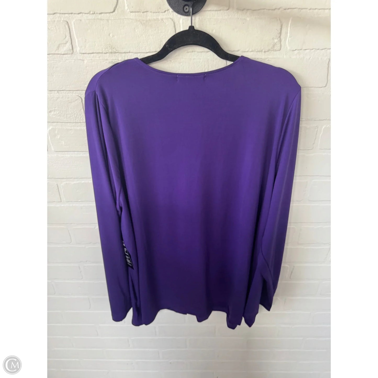 Cardigan By Jessica London In Purple, Size: 1x