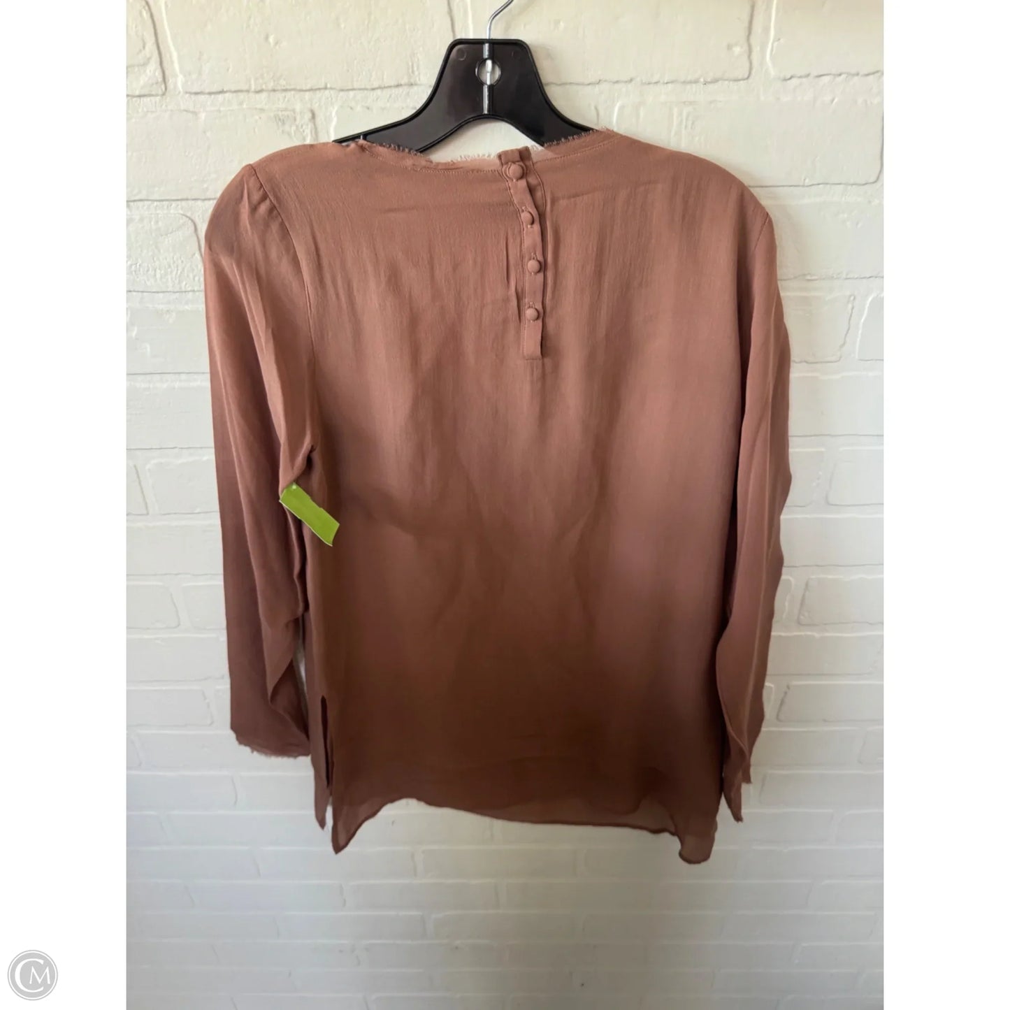 Top Long Sleeve By Clothes Mentor In Brown, Size: S
