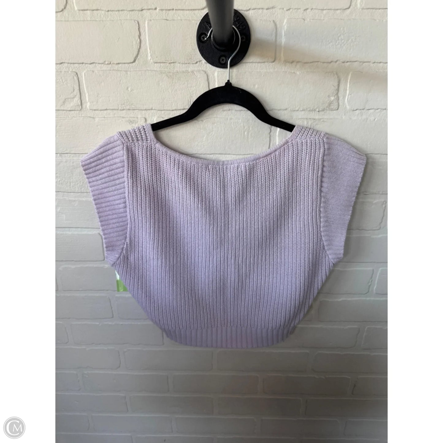 Sweater Short Sleeve By Blu Pepper In Purple, Size: M