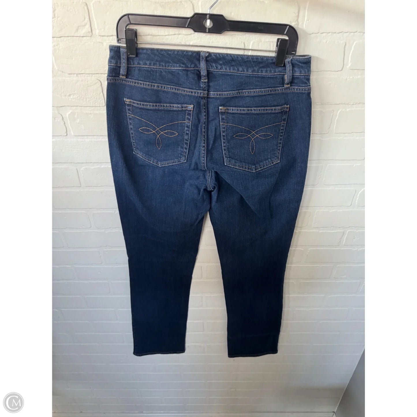 Jeans Straight By Chaps In Blue Denim, Size: 8