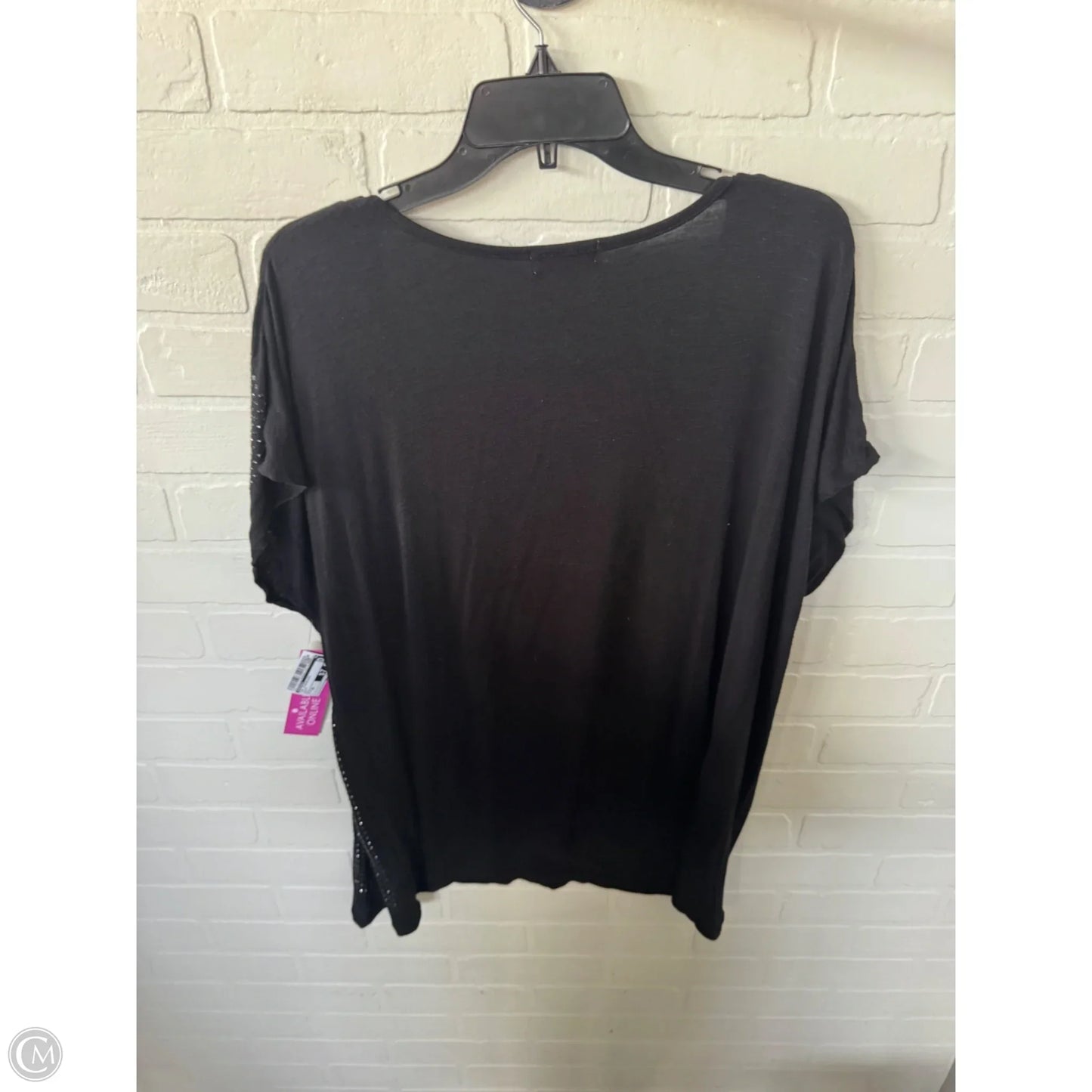 Top Sleeveless By Emerald In Black, Size: 2x