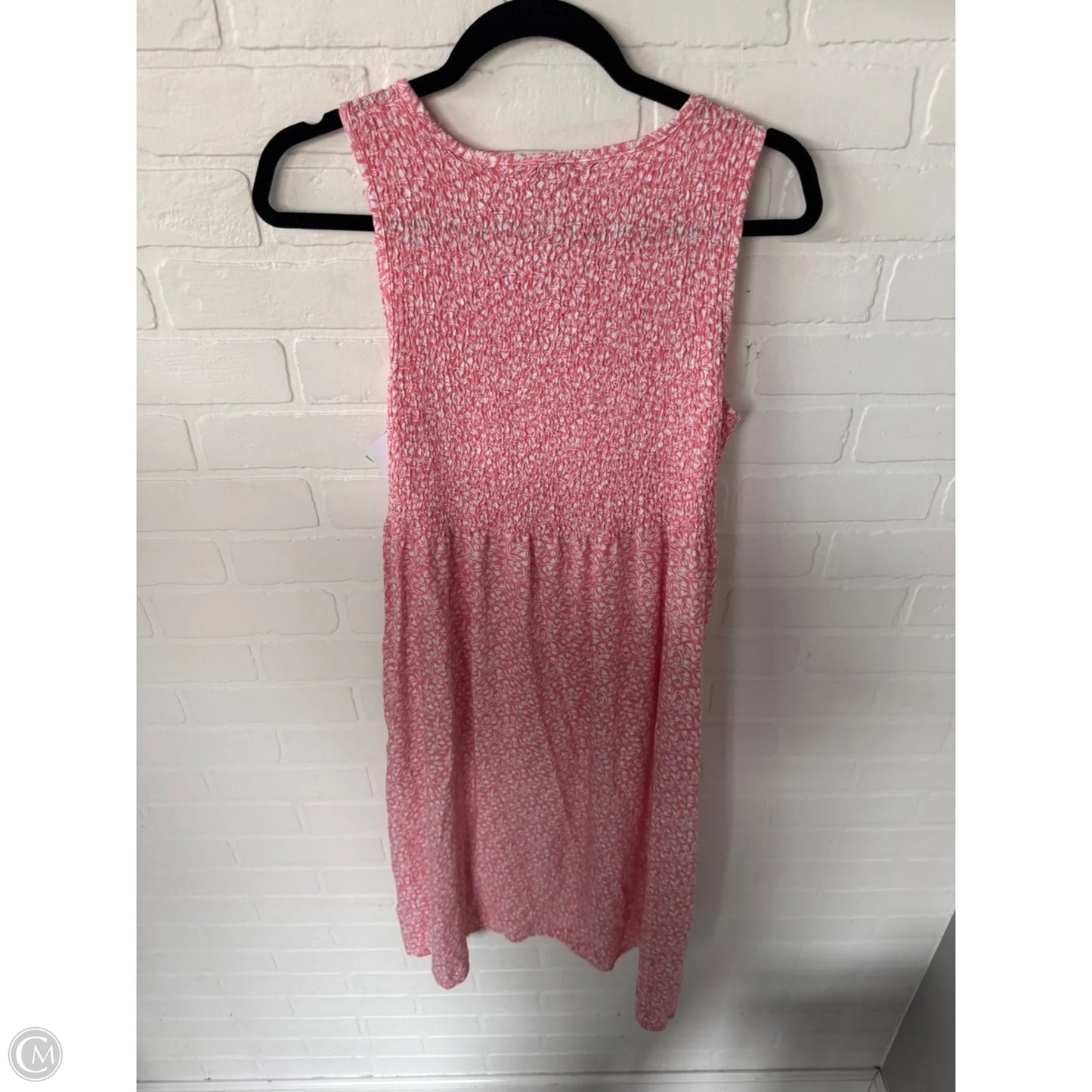 Dress Casual Midi By Croft And Barrow In Orange & White, Size: S