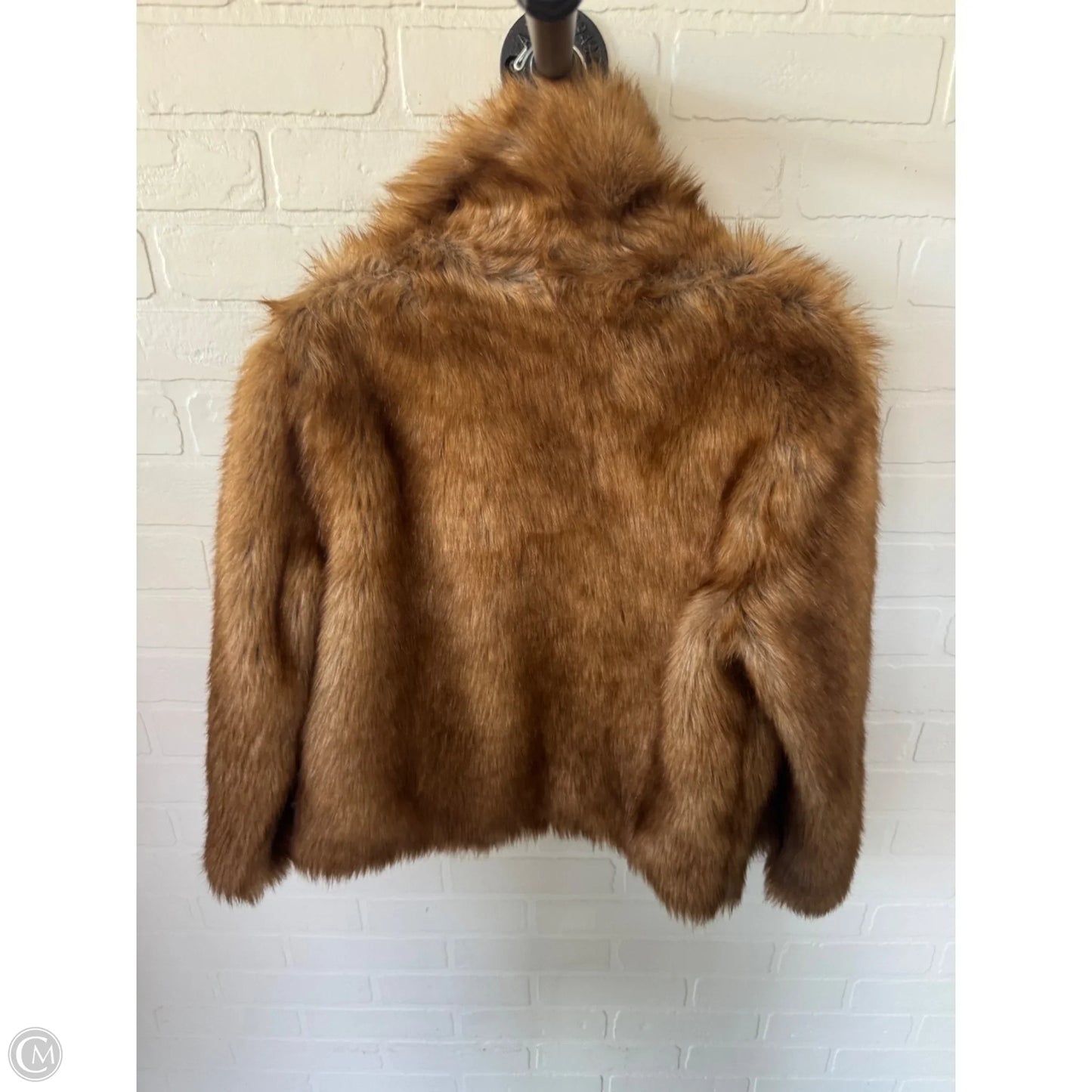 Coat Faux Fur & Sherpa By Abercrombie And Fitch In Brown, Size: S